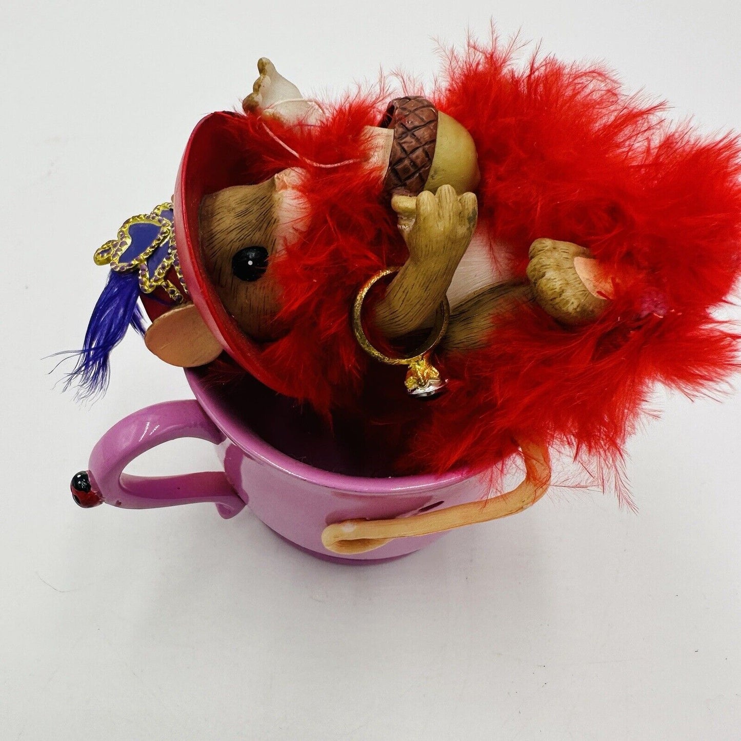 Charming Tails Figurine You're Pref-Tea Sweet Pink Teacup 2006 Home Decor Mice