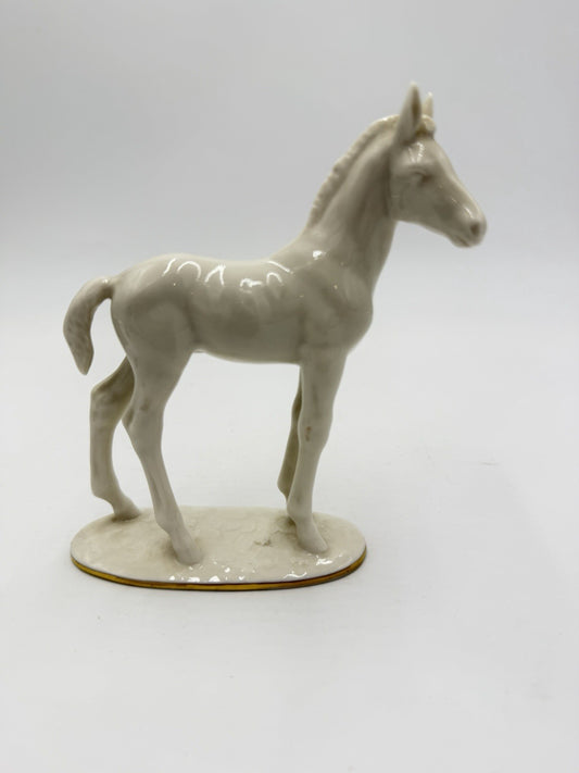 Vintage Hutschenreuther Selb Porcelain Horse Foal Figurine Max Fritz Germany