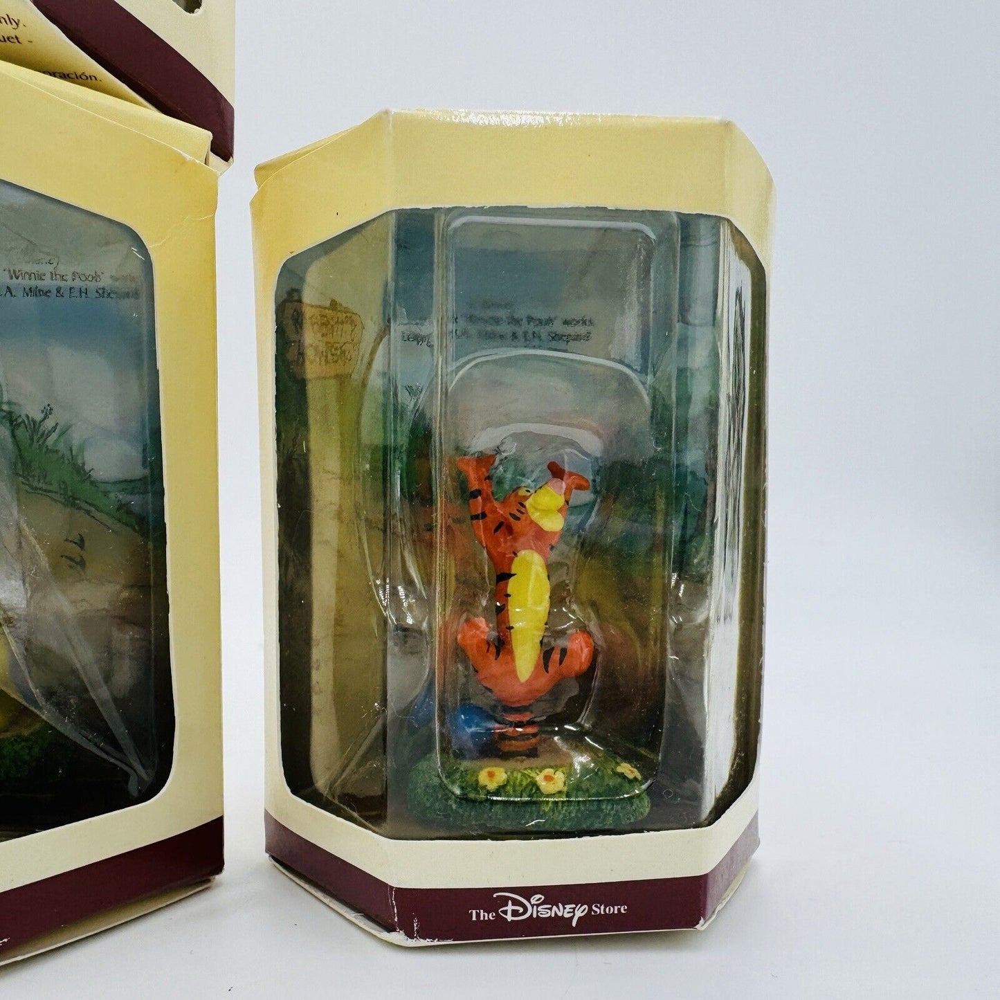 Disney Tiny Kingdom Winnie The Pooh Figurines Miniatures Box Lot 4 Pieces