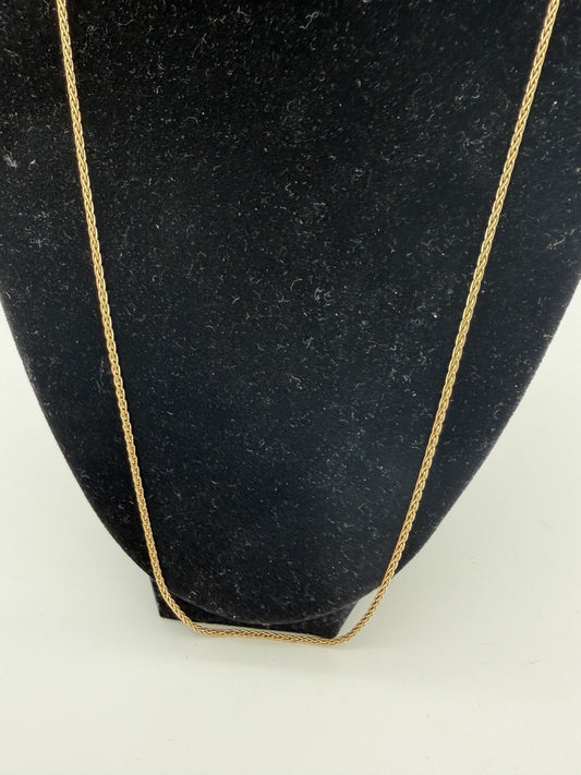14k Yellow Gold Franco Chain 24”Length Weight 7.41g