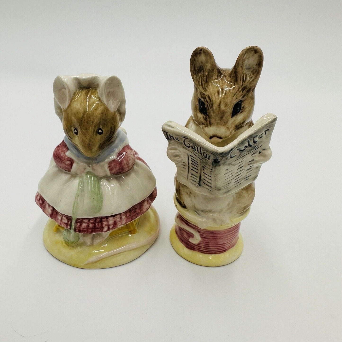 Royal Albert The Old Woman Who Lived In A Shoe an Tailor of Gloucester Figurines