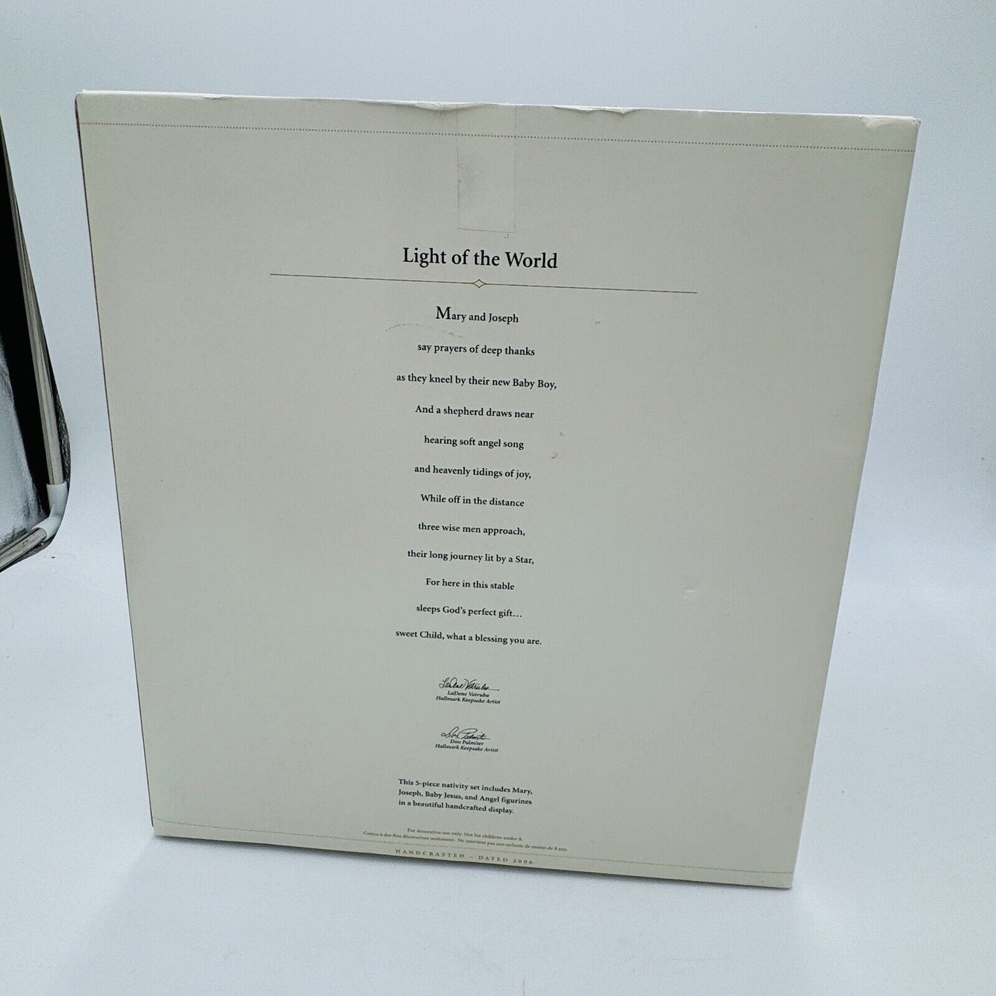 Hallmark 2006 Light of the World Table Decoration 5 Piece Nativity Set