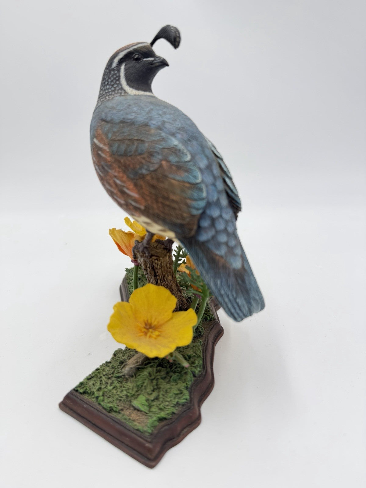 Danbury Mint Golden State Glory California Quail Jeff Rechin Figurine Rare Vtg