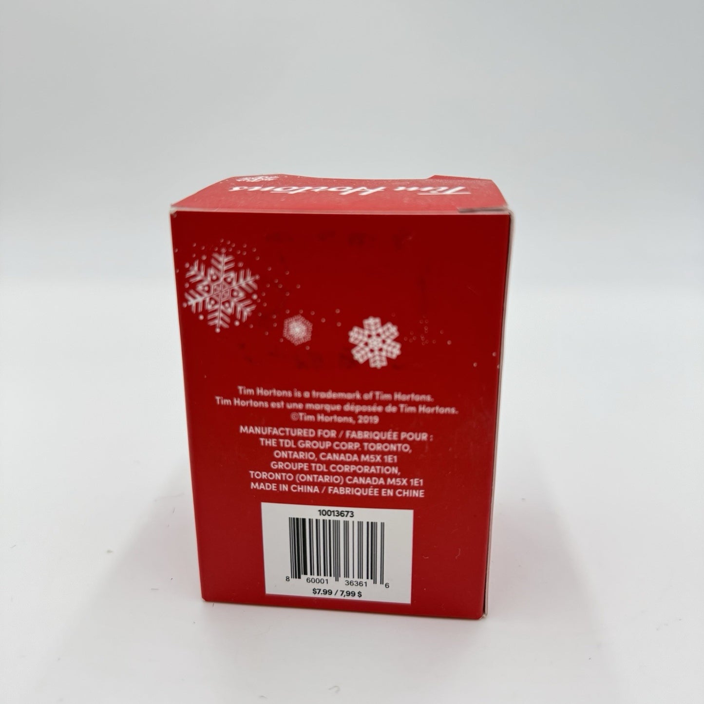 TIM HORTONS Christmas Tree Ornament Red To Go Takeout Coffee Cup 2019 New