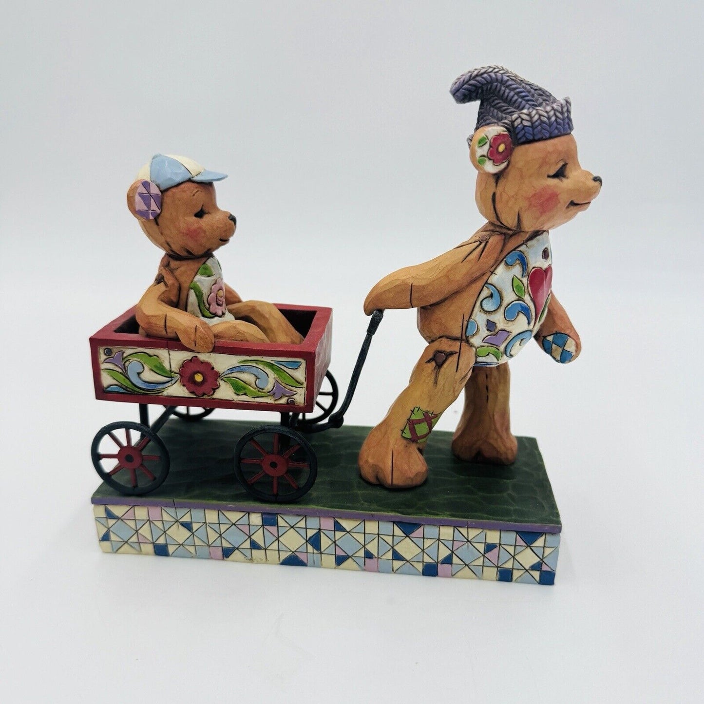 Jim Shore Heartwood Creek Bears Figurine Pull Me Now And I'll Pull U Later 2007