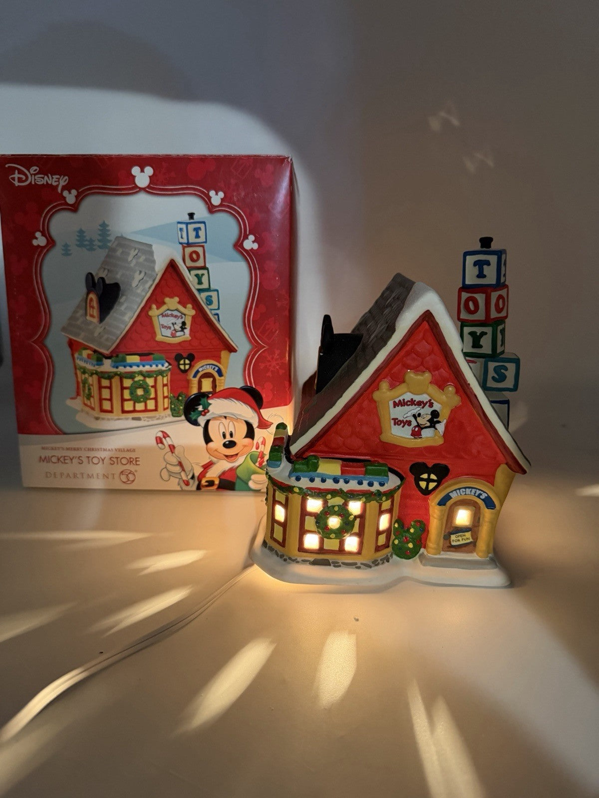 Department 56 Disney MICKEY'S TOY STORE Mickey's Merry Christmas Village