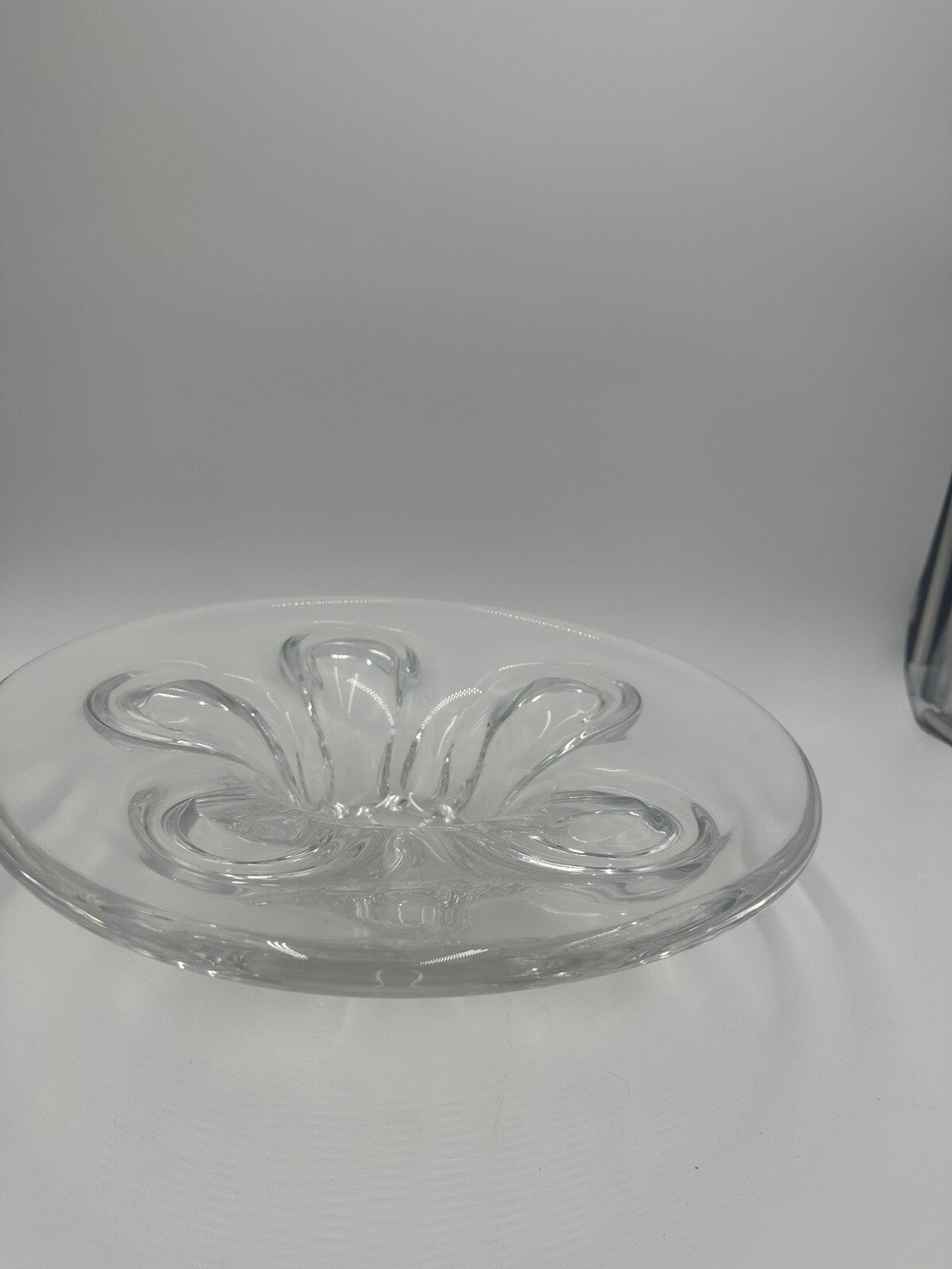 Severes Crystal Centerpiece France 14.5in Wide Large Vintage Fruitbowl Serveware