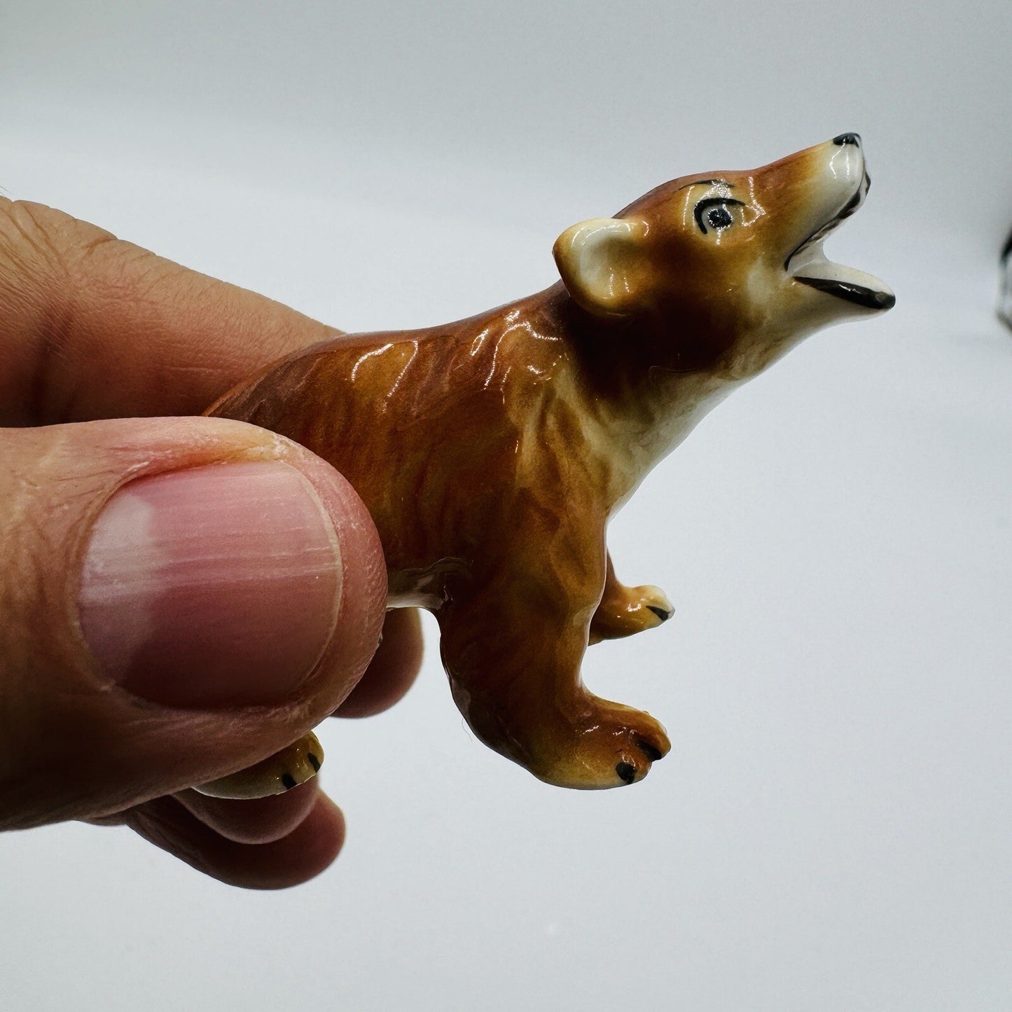 Hagen Renaker Bear Miniature Porcelain Figurine Rare Nature Tiny Cute