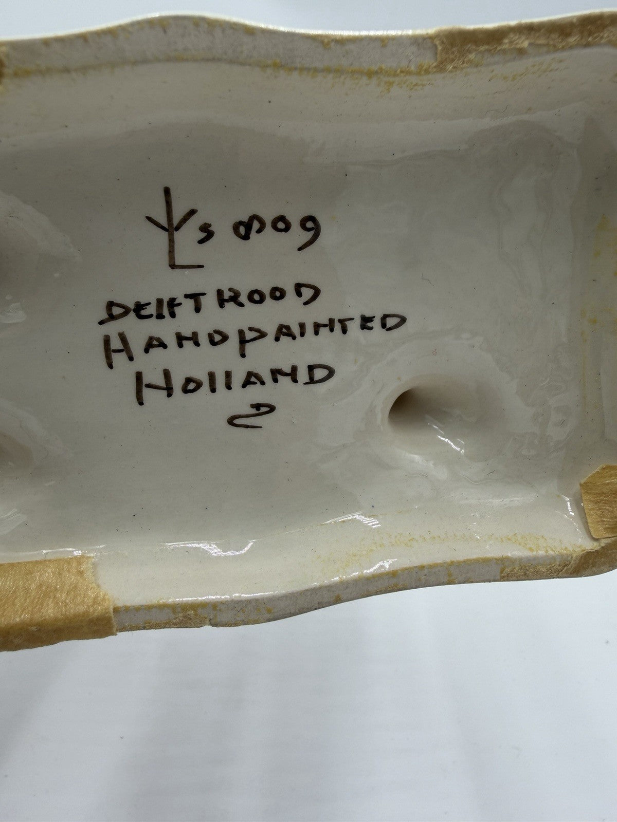 Rare Delft Holland ROOD RED VELSEN Pottery unicorn horse Figurine 809