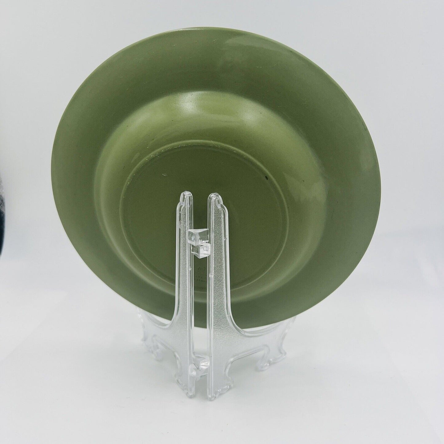 Wedgwood Green Jasperware Julius Caesar Side Profile Vintage Tray Plate