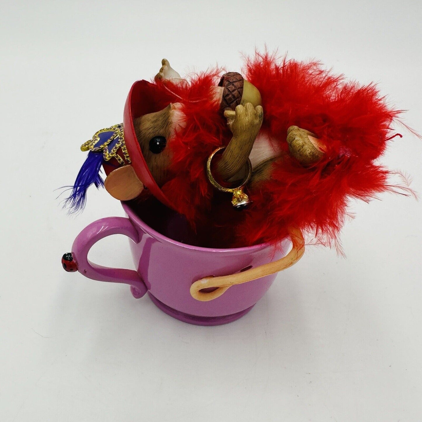 Charming Tails Figurine You're Pref-Tea Sweet Pink Teacup 2006 Home Decor Mice