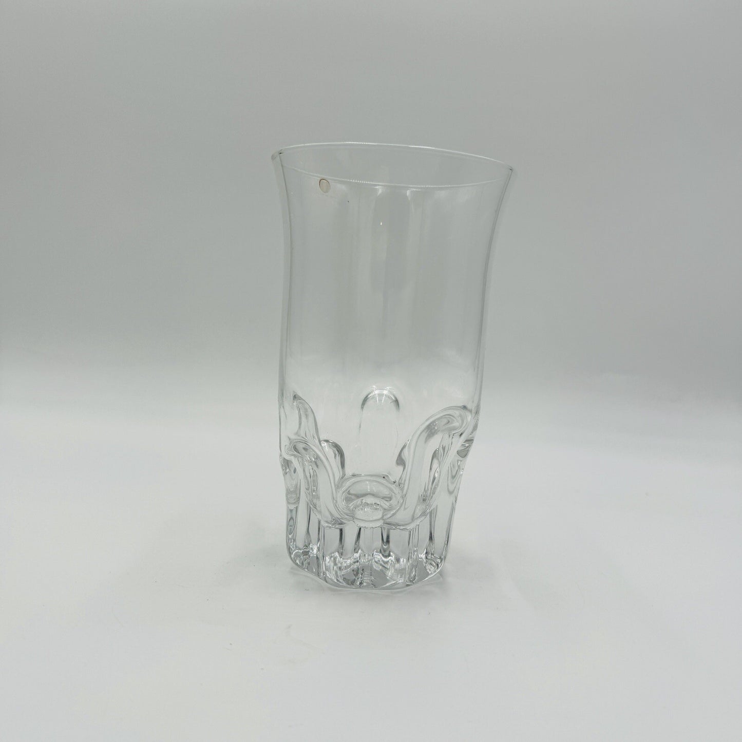 iittala Finland Crystal Glass Vase Marja Design Tapio Wirkkala 6.5” 1976 Vintage