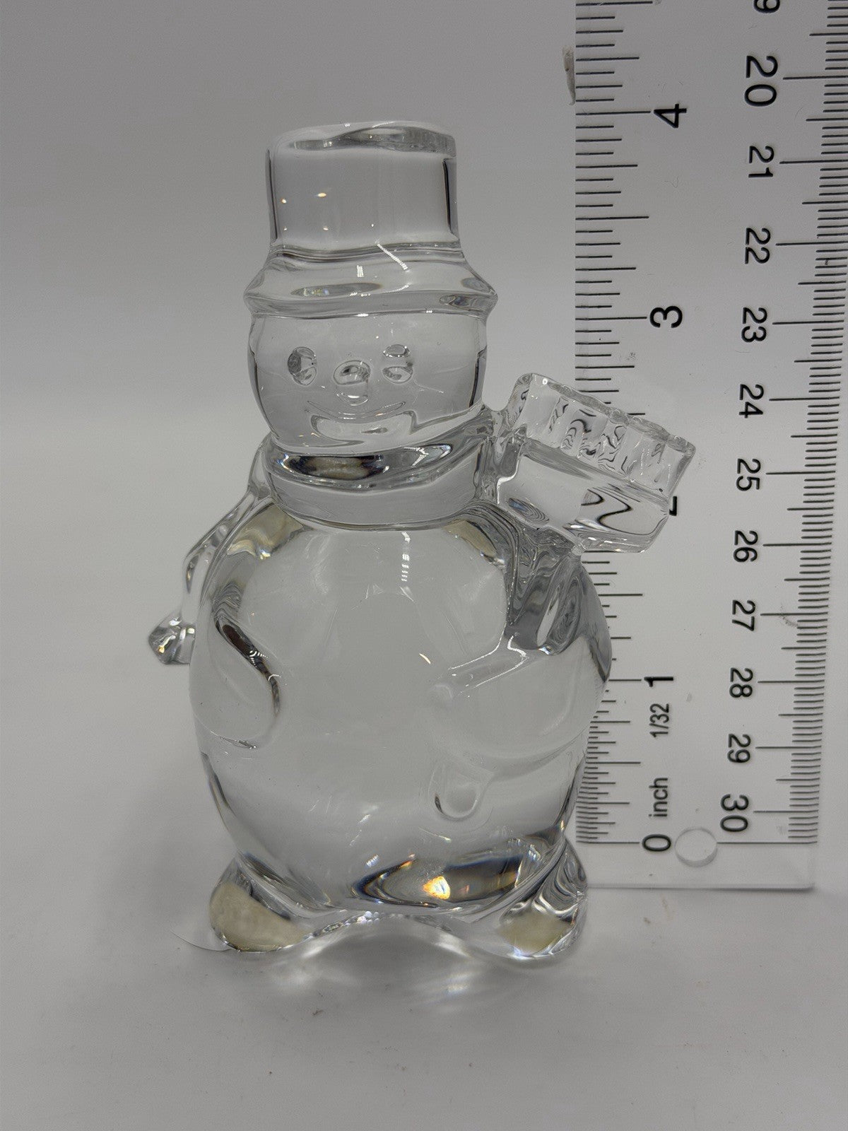 Baccarat France Crystal Snowman Figurine NOEL Christmas 4” Figurine Decor