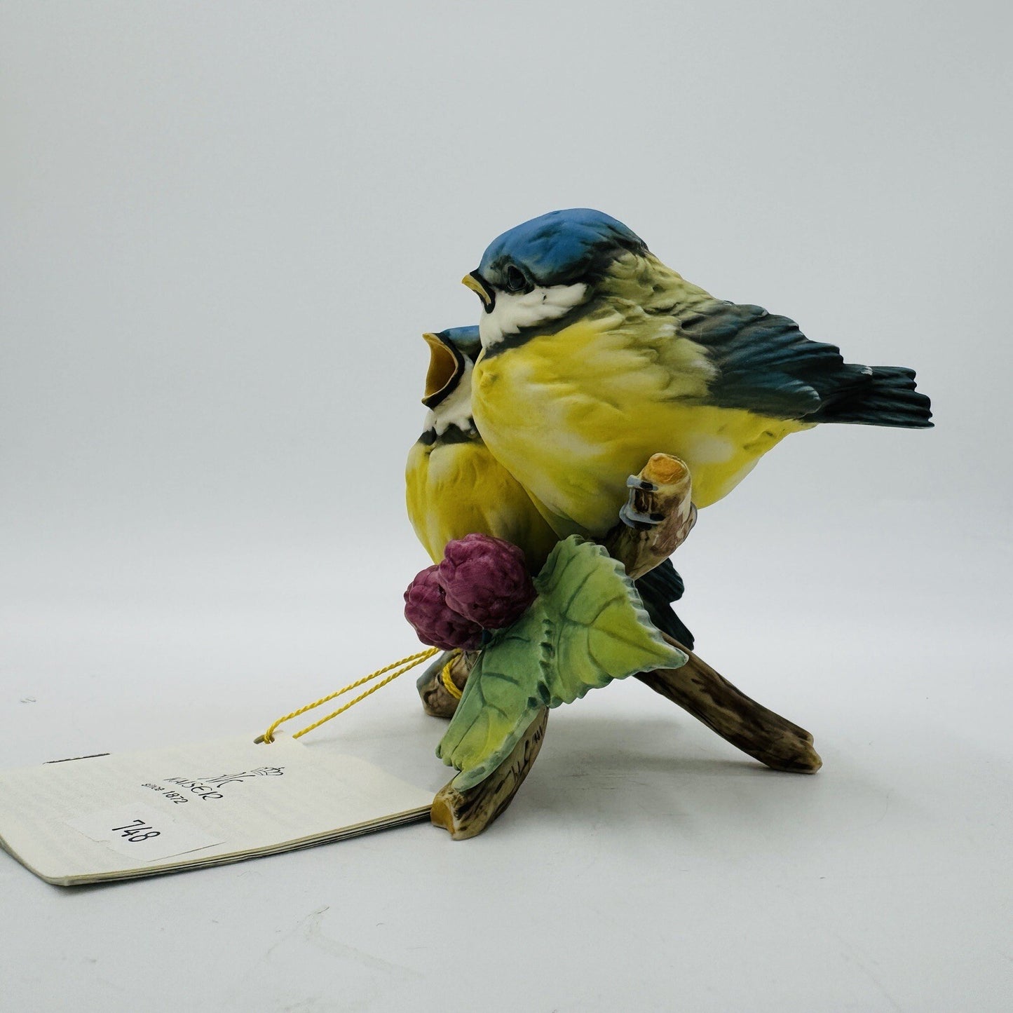 Kaiser Germany Porcelain Bisque Blue Tít Birds Titmice Signed GAWANTKA Figurine