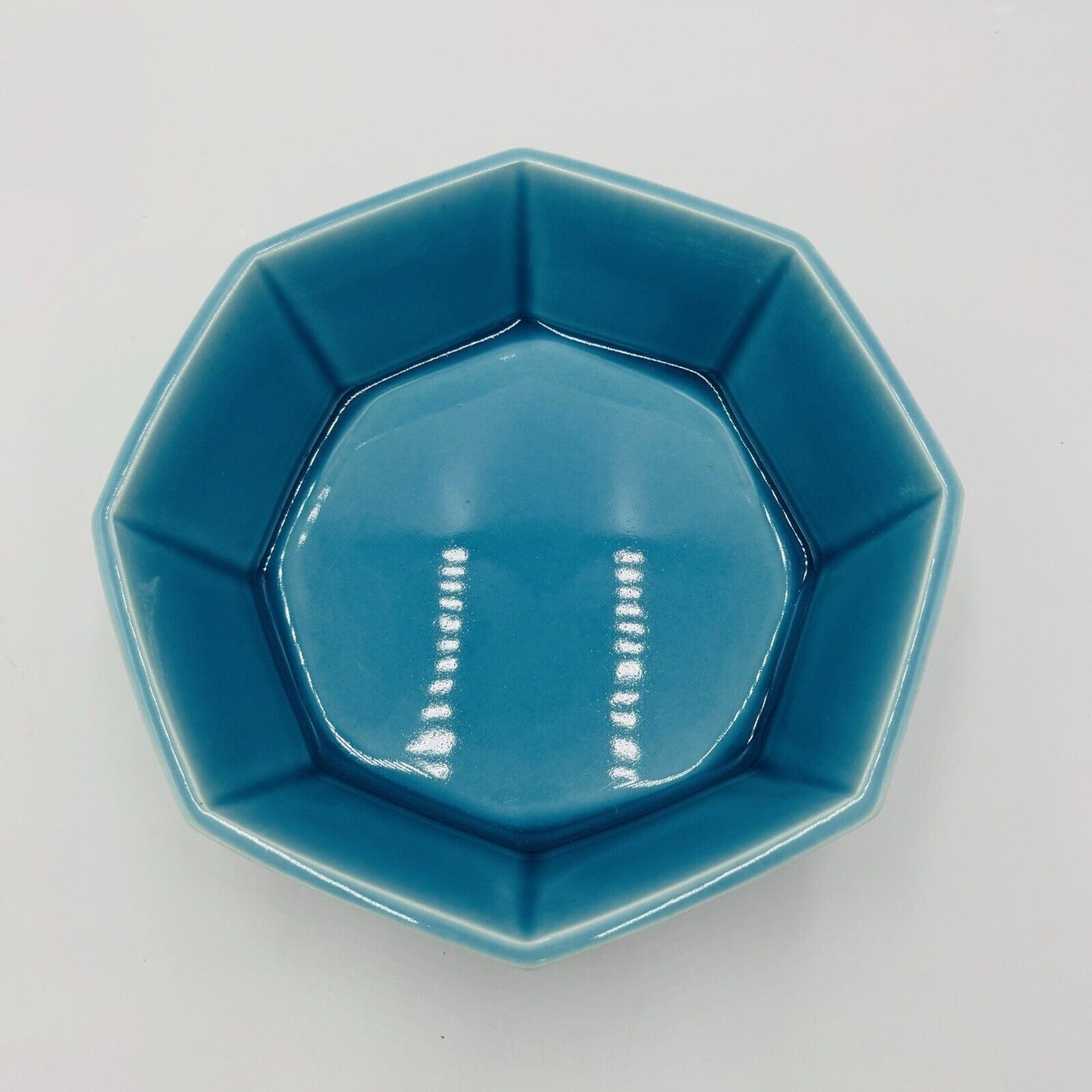 Rookwood Pottery Bowl Arts & Crafts Period Turquoise Glazed Octagonal 1924