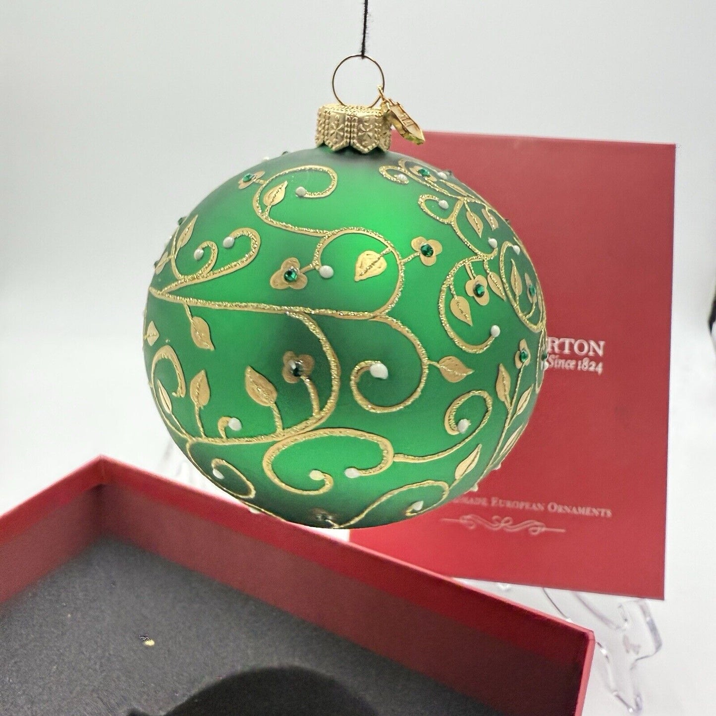 Reed & Barton Gold Trellis Ball 4” #C3413G Fine Handmade European Ornaments