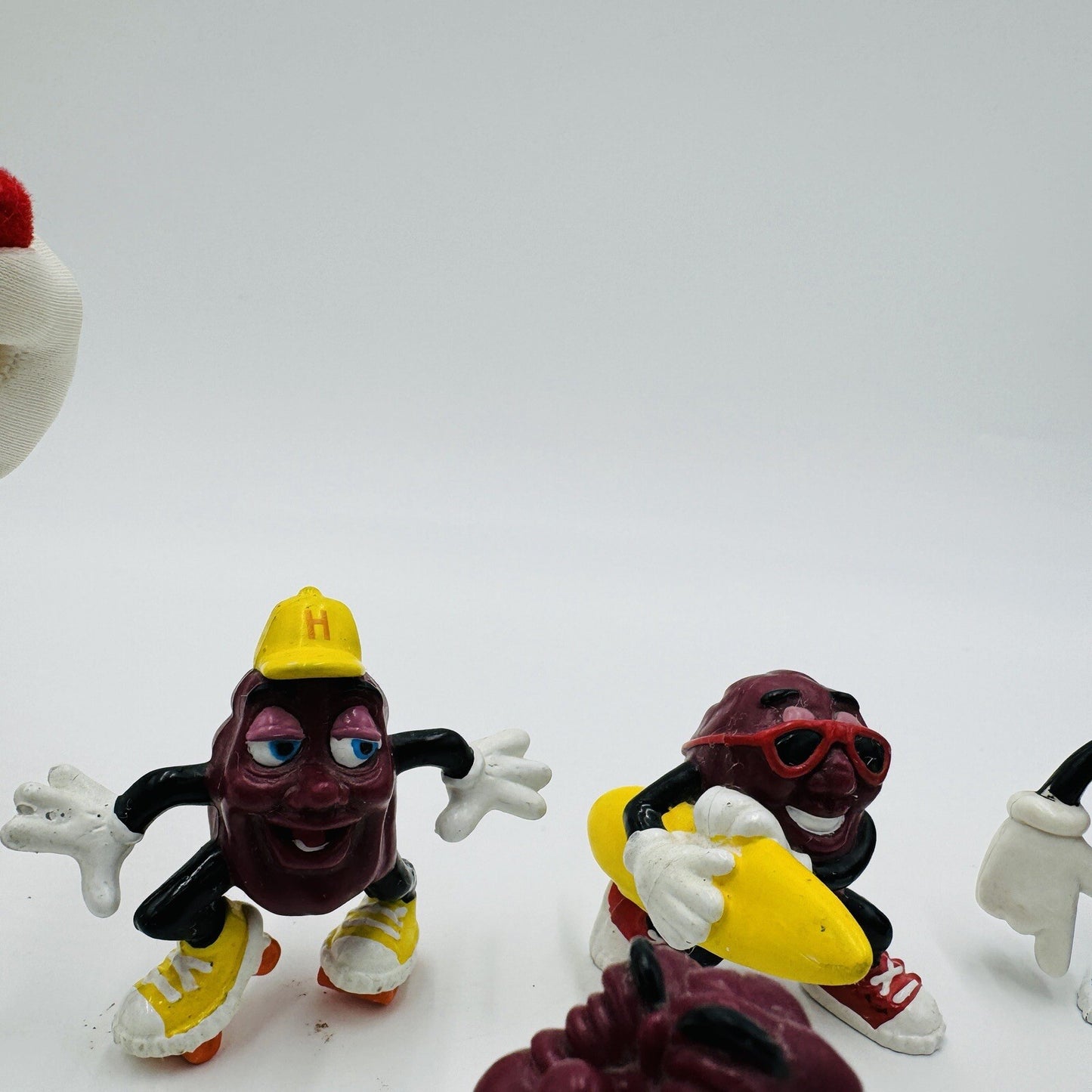 Calrab California Raisins 1988 Action Figurines Applause Lot 9 Pieces Vintage