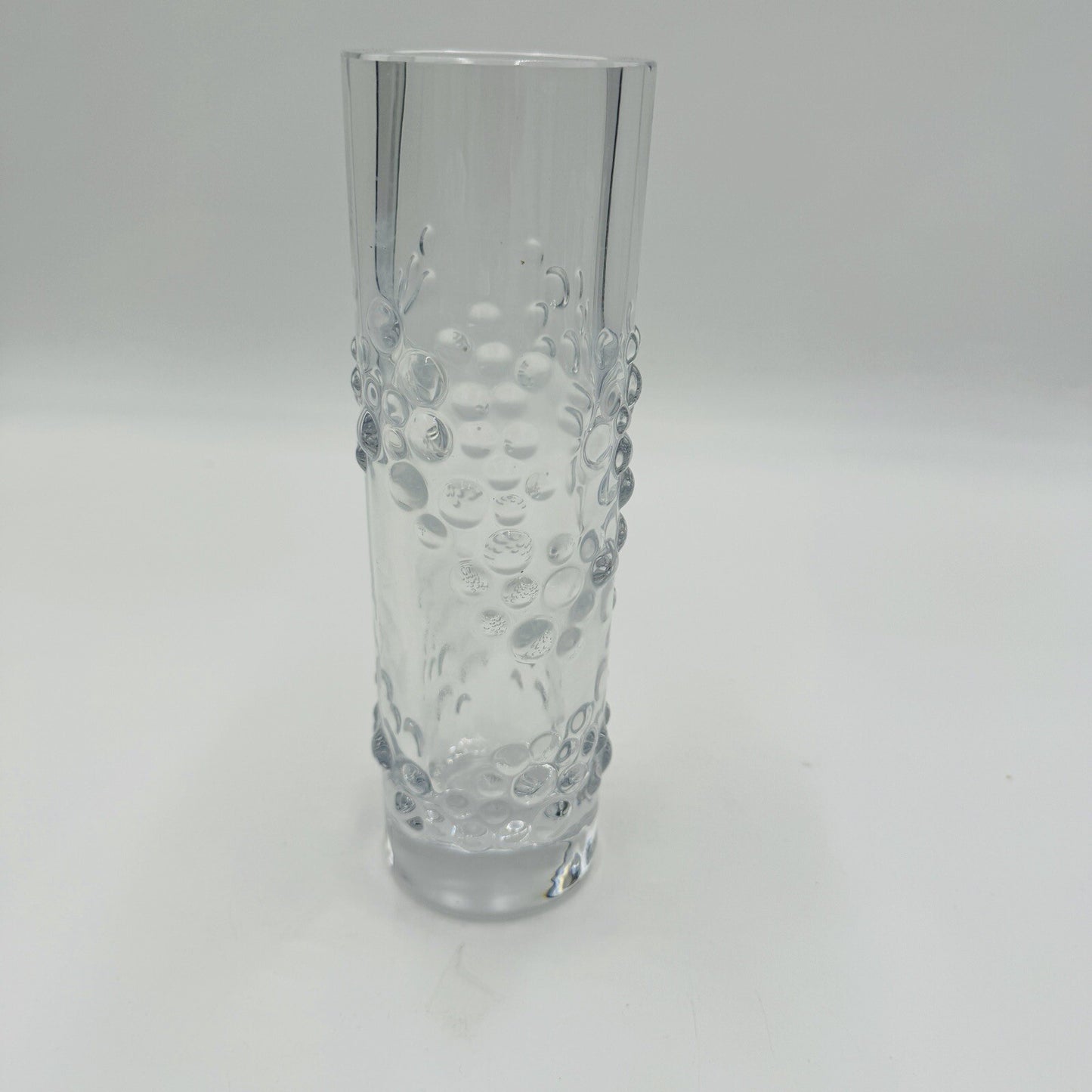 Bengt Edenfalk for Skruf Vase Swedish Art Glass 1970's 8in