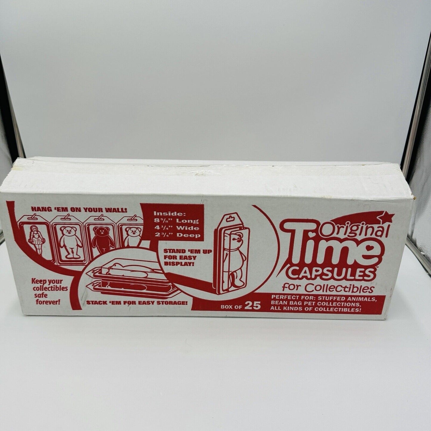 Original Time Capsules For Collectibles 25 Storage Plastic Boxes Beanie Babies