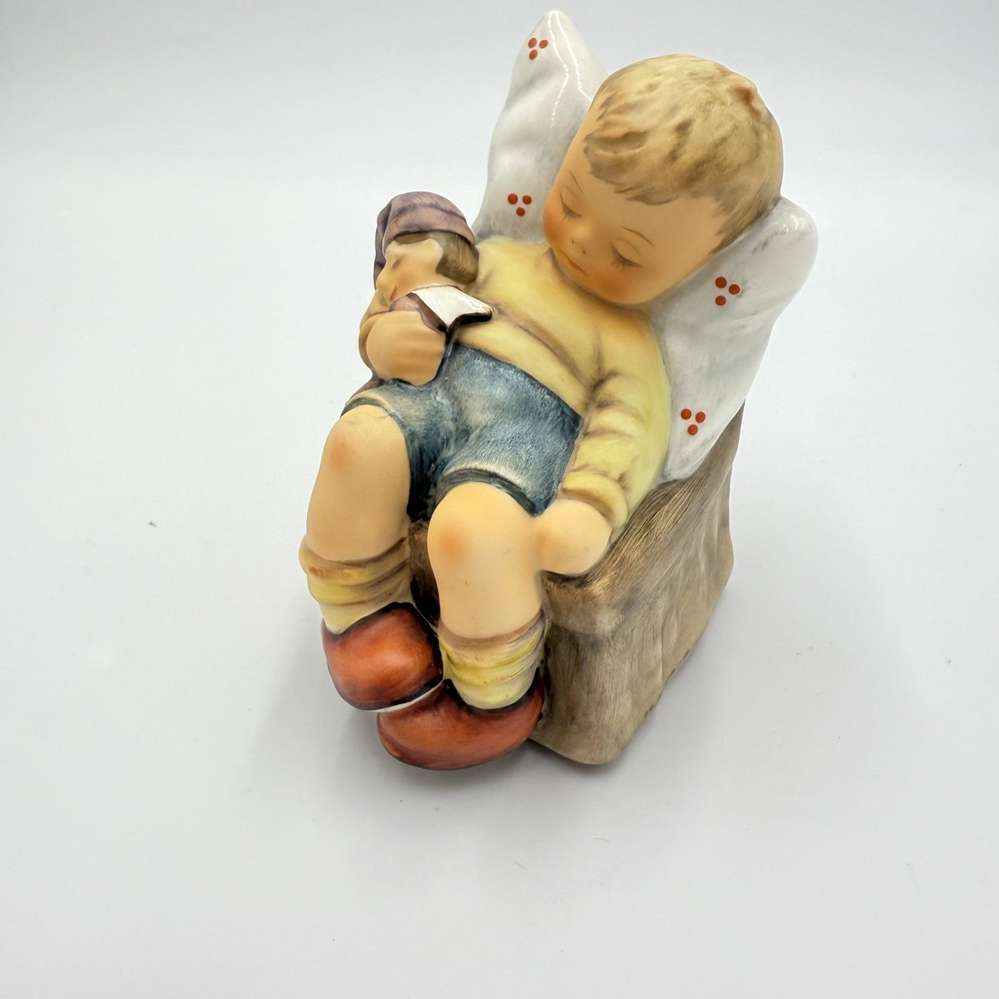 Hummel Figurine "Just Dozing" # 451 1997 Germany Porcelain Goebel 4” Rare Boy