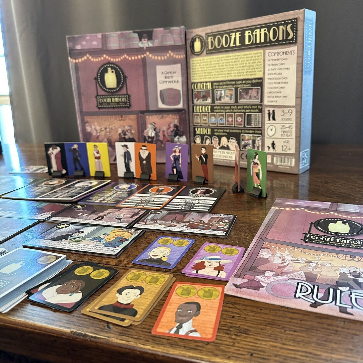 Overworld Booze Barons Board Game Complete Party Group Teams Fun Games
