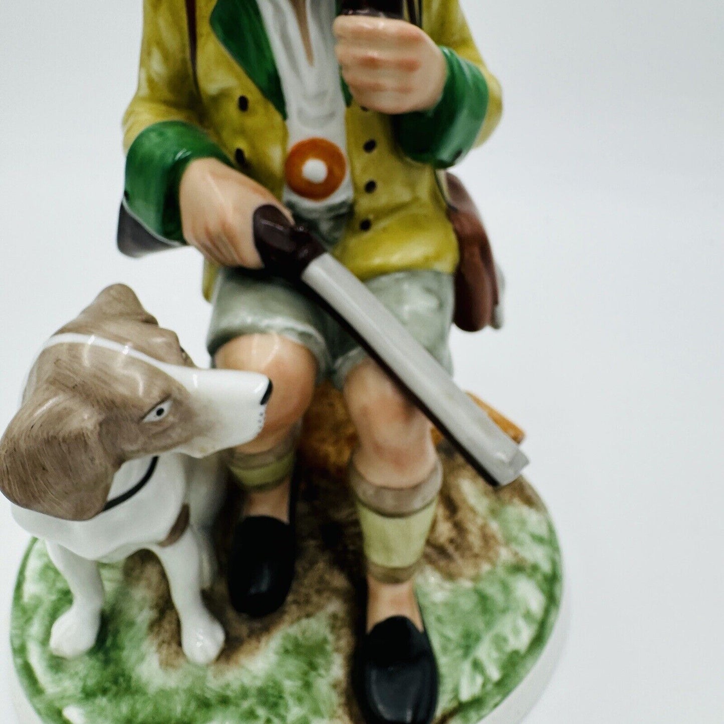 Vintage Gerold Porzellan Tettau Bavaria Germany Hunter Large Hand Painted Figure