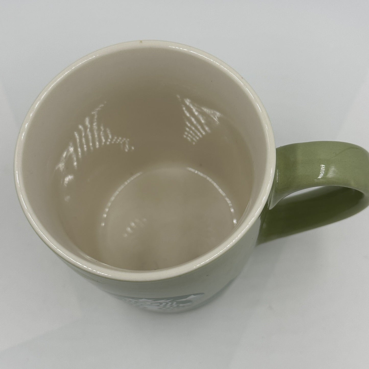 Starbucks Coffee Mug 2021 Green Leaf Mermaid 10 Fl Oz 4in Cup