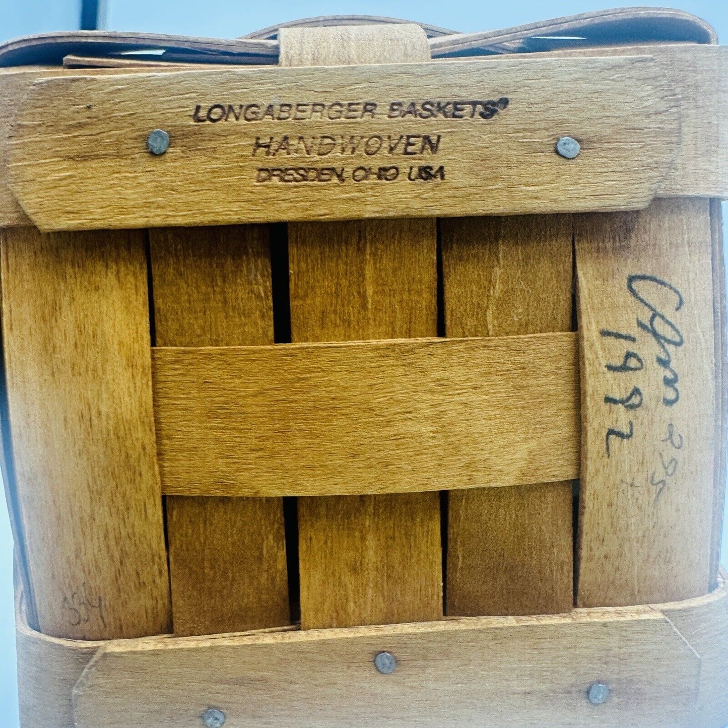 Longaberger 1992 Shades Of Autumn Bittersweet Basket #10804 w/ Liner & Protector