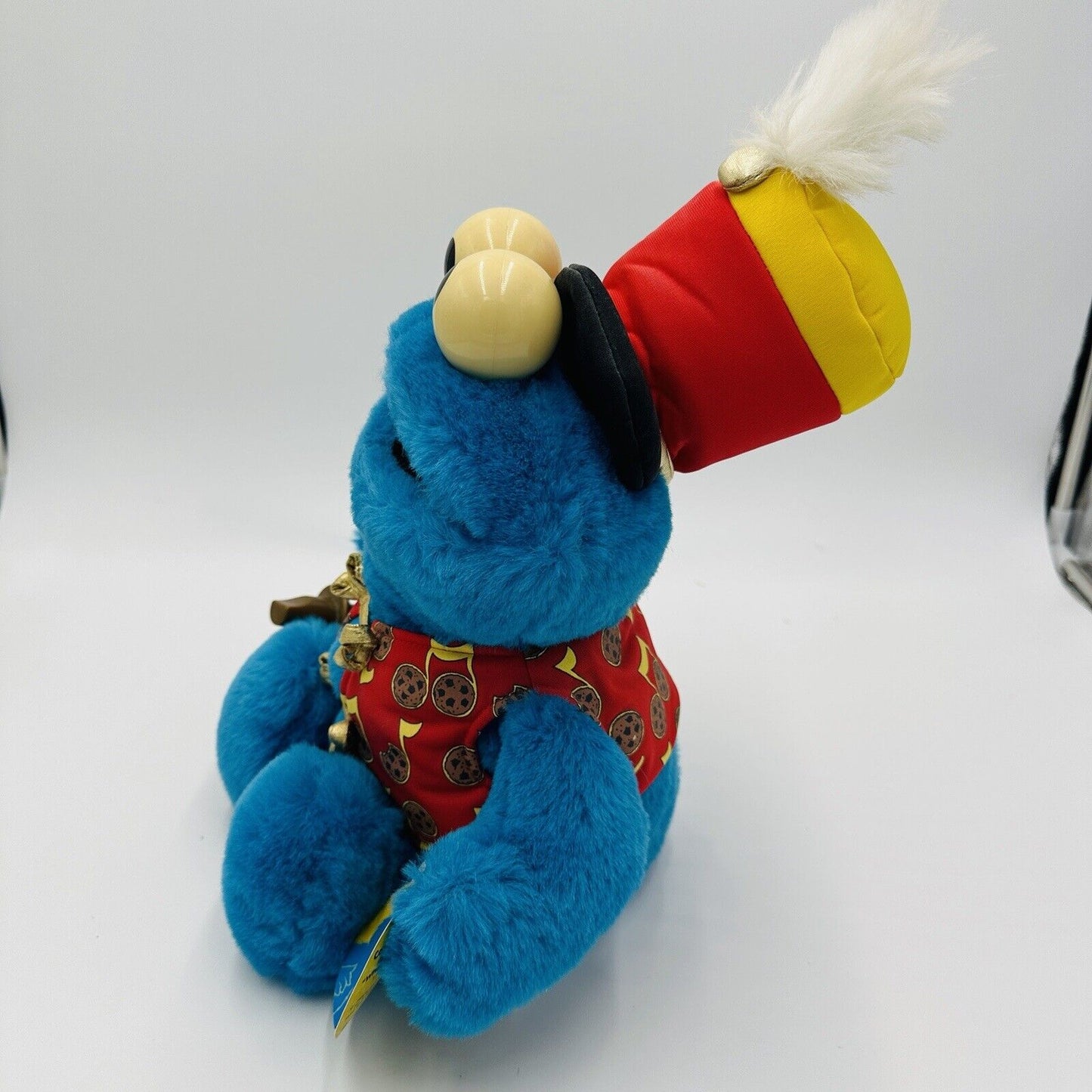Mattel Tyco Sesame Street Cookie Monster Trumpet Playing Plush Talking 2000
