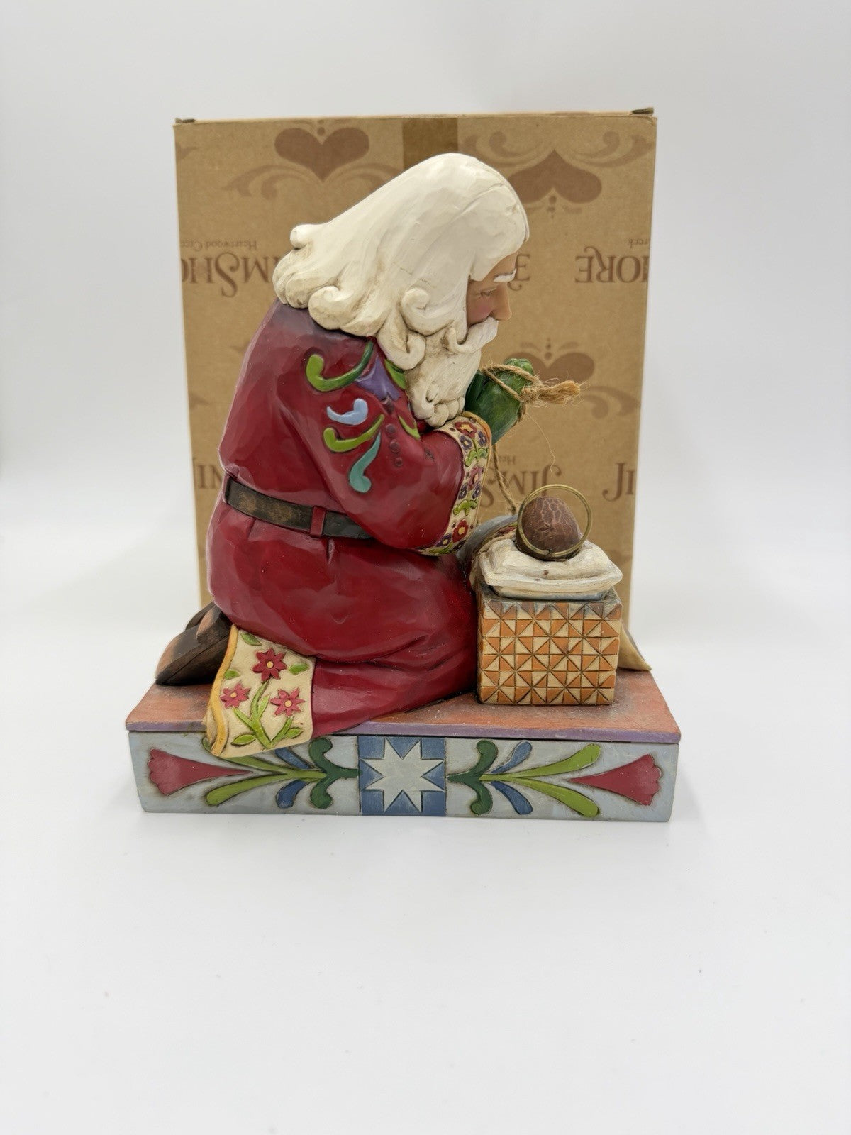 Jim Shore Heartwood Creek The Real Meaning Of Christmas 7” Santa Jesus Figurine