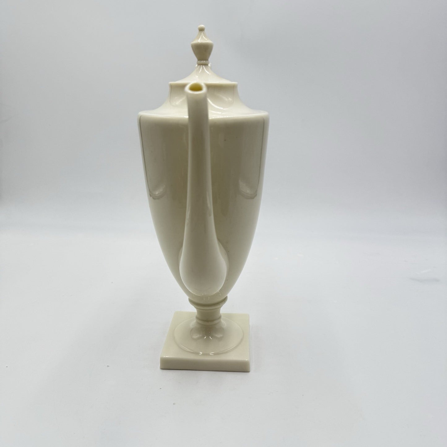 Rare Lenox USA Colonial White Coffee Pot & Lid Porcelain 10.5” Green Marking
