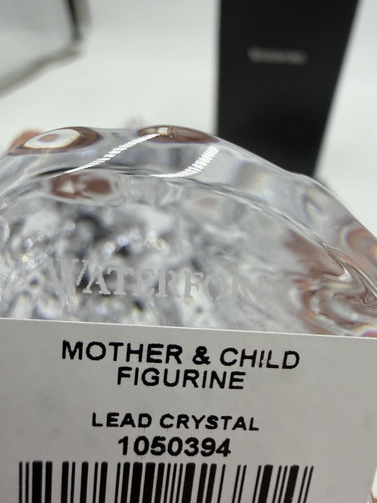 Waterford Crystal Slovenia Mother & Child Crystal 7” Figurine Nativty Mary Jesus