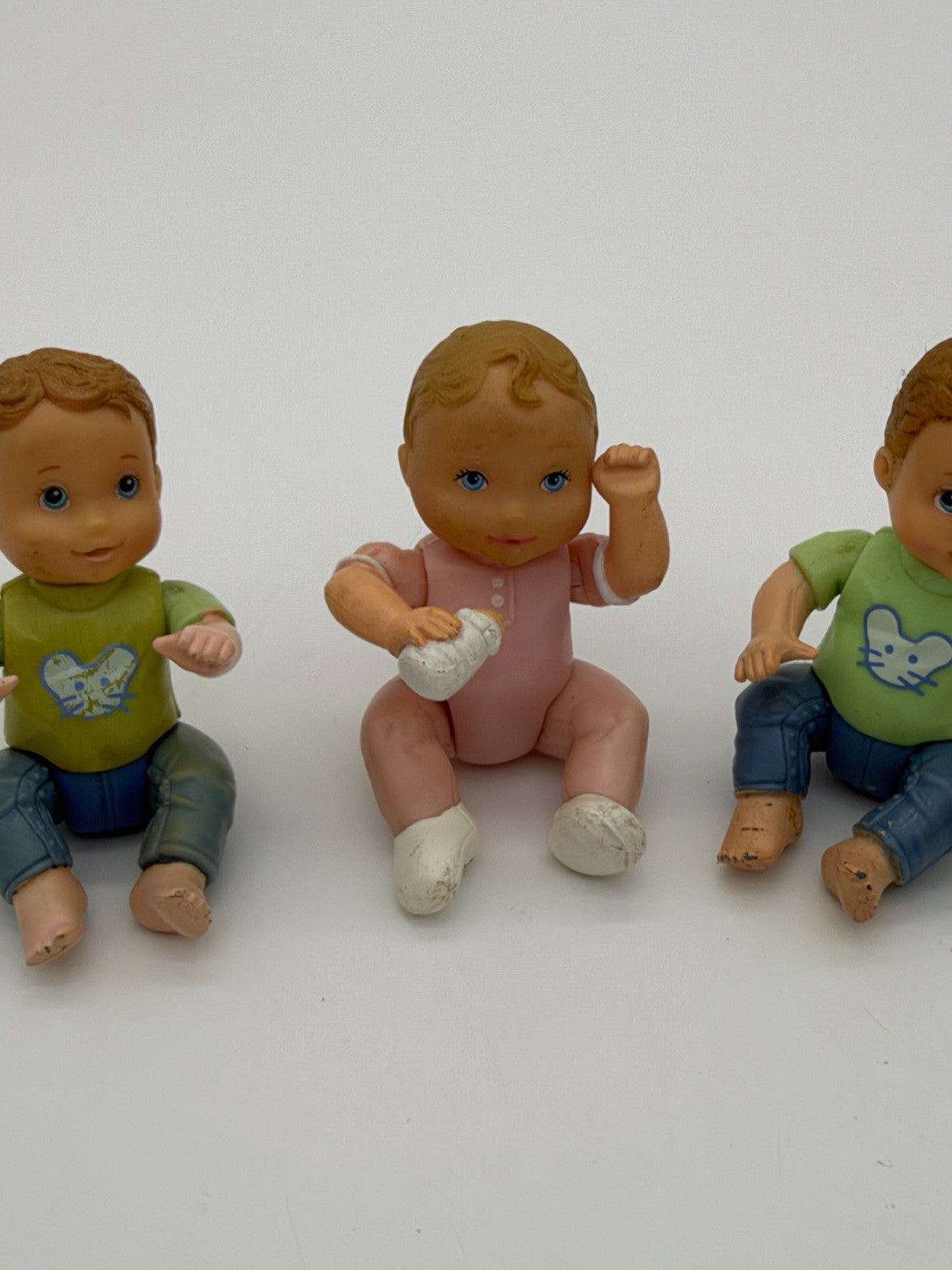 Fisher-Price Loving Family Dollhouse Twin Time Boy & Girl Babies - Vintage 1998