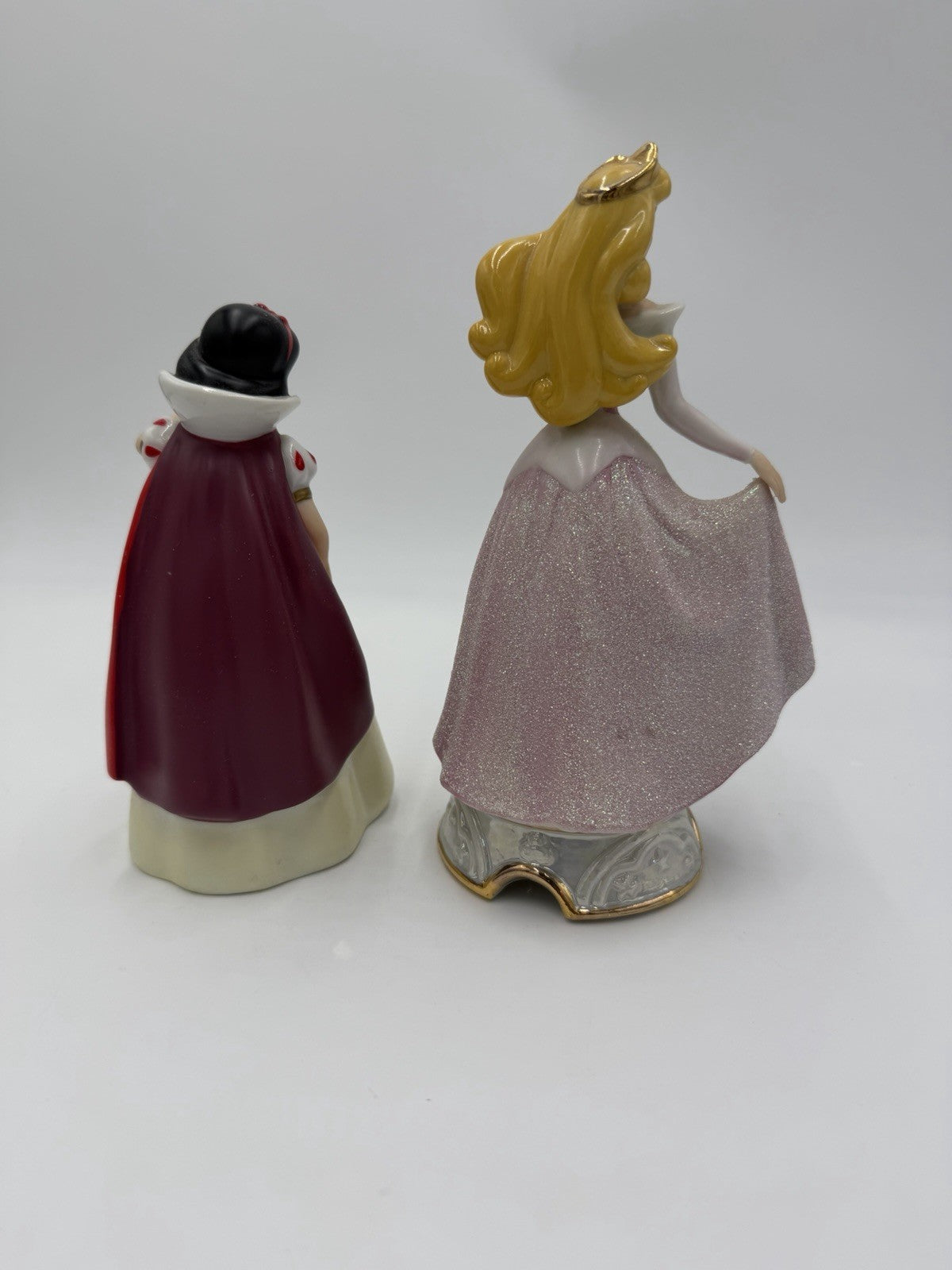 Disney Sleeping Beauty Aurora & Snowwhite Porcelain Figurines
