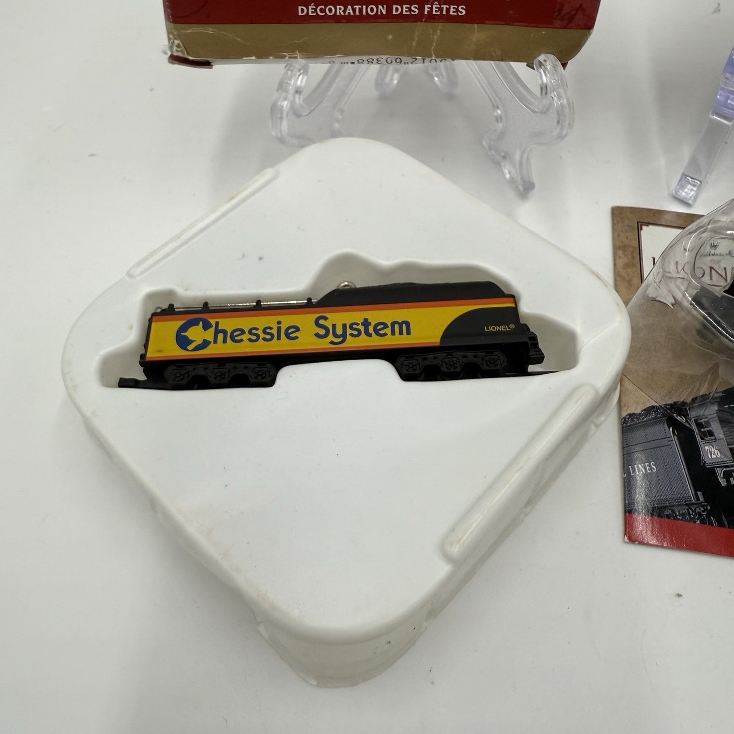 Hallmark Lionel Trains Pennsylvania Chessie Steam Locomotive Christmas Ornaments