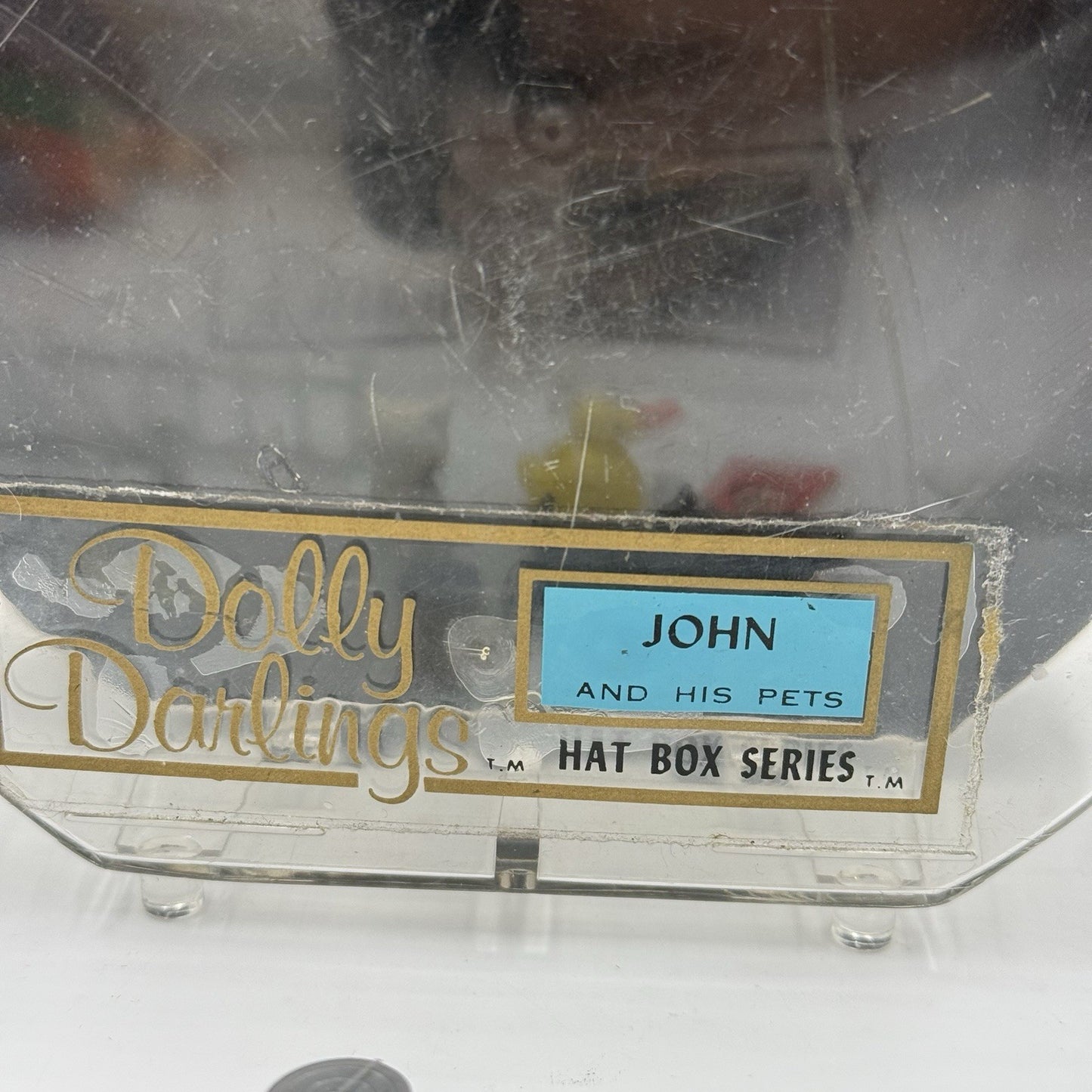 VINTAGE HASBRO DOLLY DARLINGS JOHN and HIS PETS HAT BOX SERIES 1965
