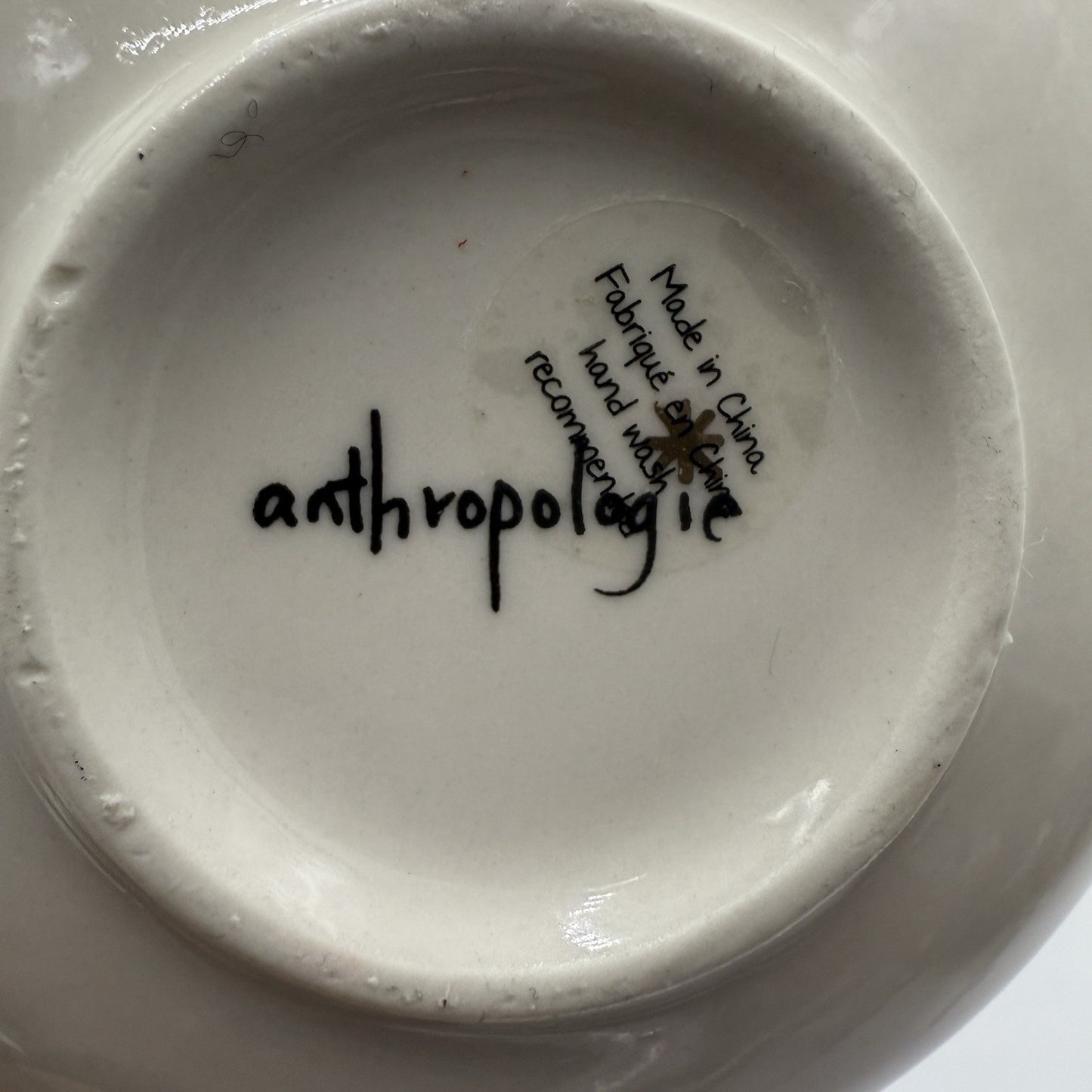 Anthropologie Night Sky Bowl Stoneware Blue Teal Drip Watercolor Gold Star Set 4