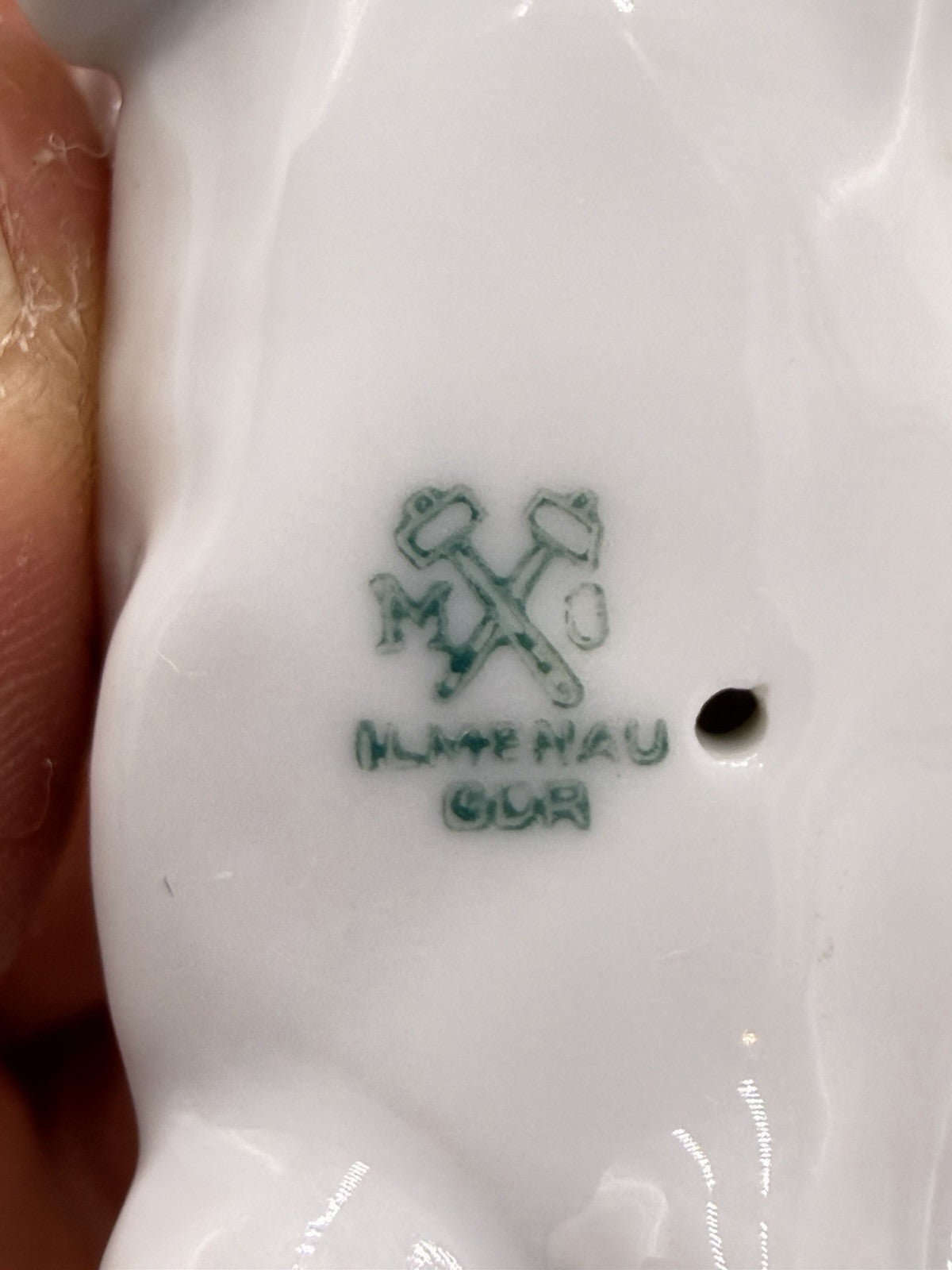 METZLER & ORTLOFF Germany Porcelain Scottish Terrier Dog Figurine 3”rare Vtg