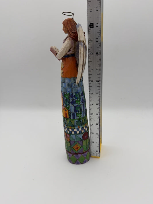 Jim Shore Heartwood Creek 2004 Singing Makes the Heart Glad Angel 13”H #117688