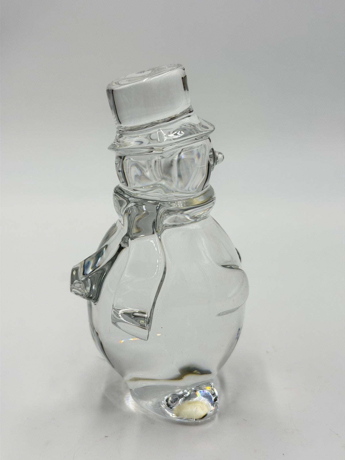 Baccarat France Crystal Snowman Figurine NOEL Christmas 4” Figurine Decor