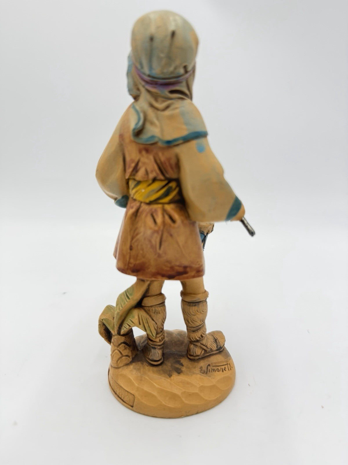 Rare E Simonetti Fontanini Italy 6.5”Jareth 1989 Nativity Drummer Boy Figurine