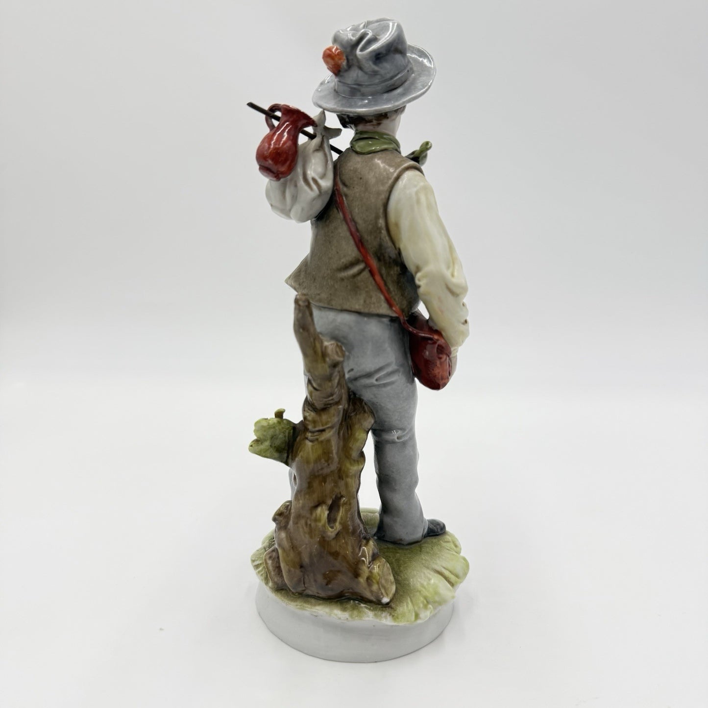 Antique Signed D.Belloire Italy Porcelain Hand Painted Figurine 8” Capodimonte