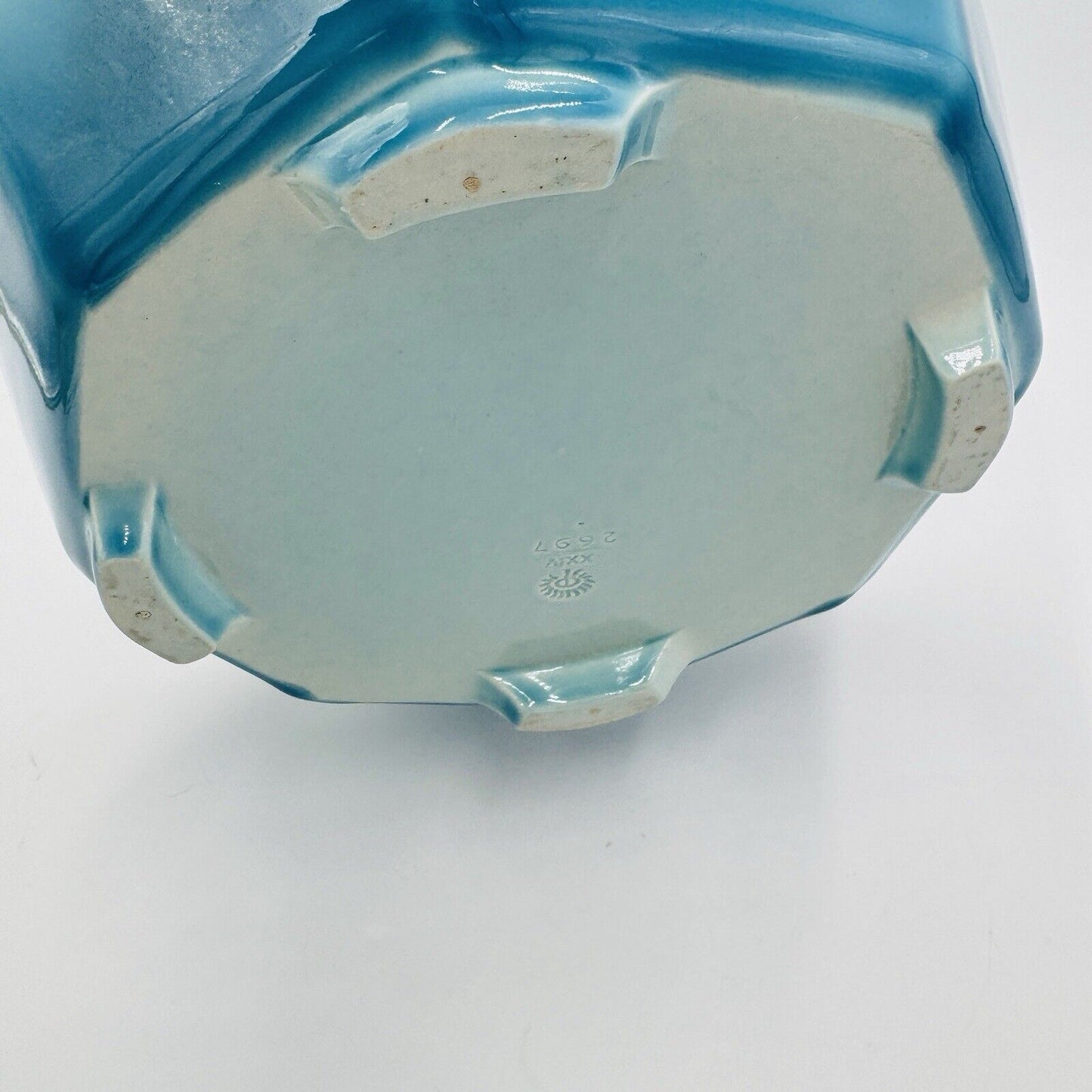 Rookwood Pottery Bowl Arts & Crafts Period Turquoise Glazed Octagonal 1924
