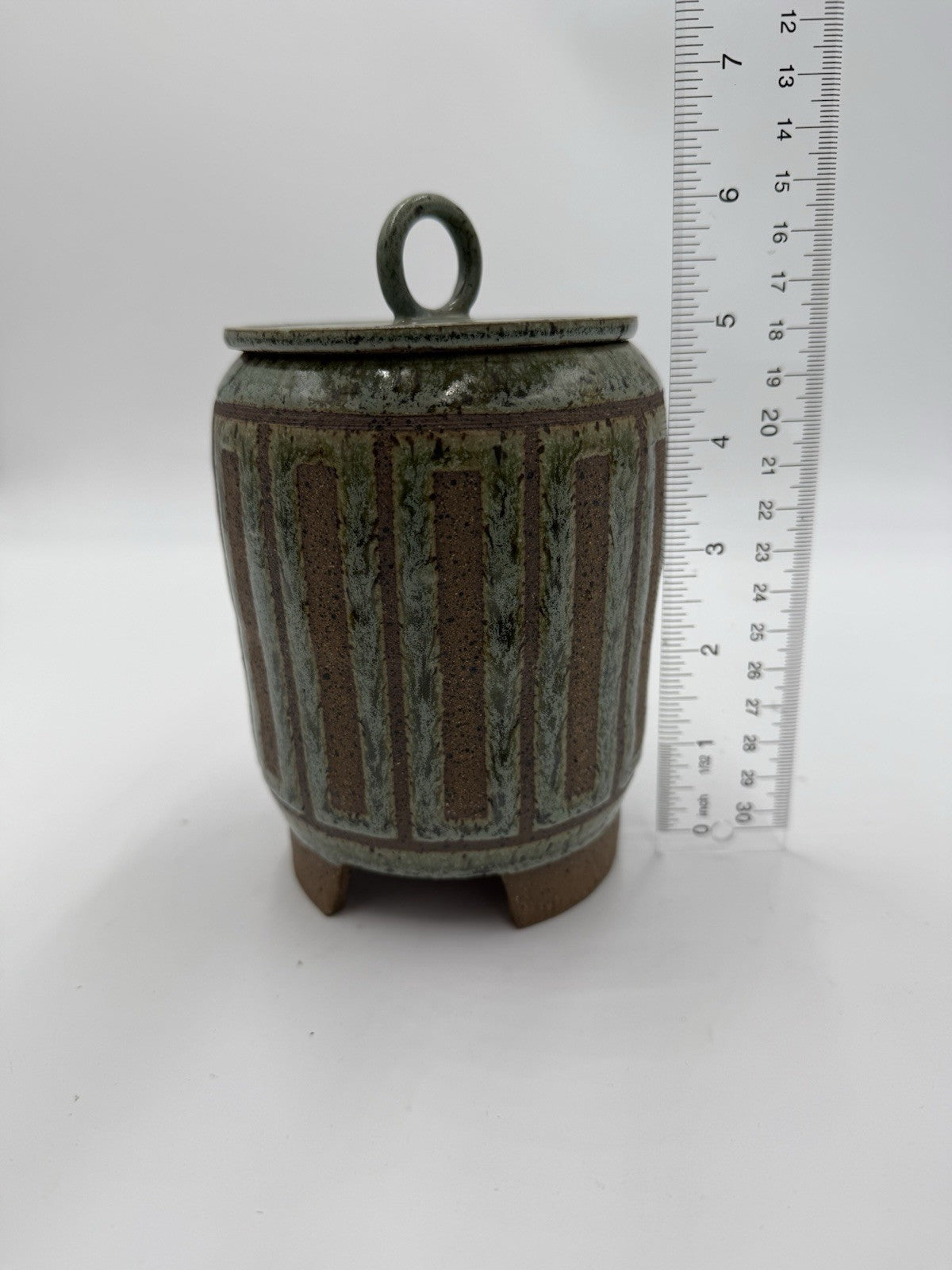 Chris Leung Bird Ceramic Studio Art Pottery Covered Footed Dish W/Lid 6.5”