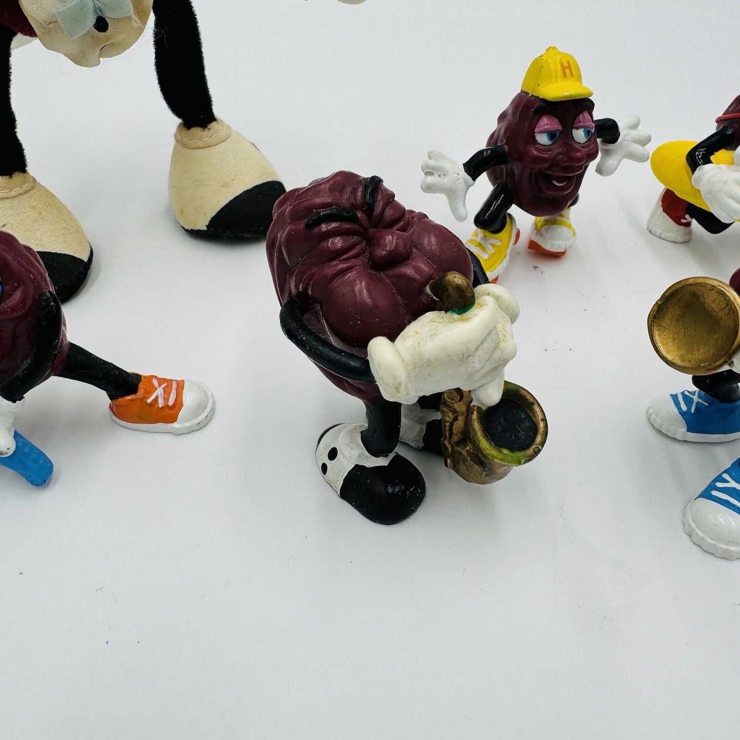 Calrab California Raisins 1988 Action Figurines Applause Lot 9 Pieces Vintage