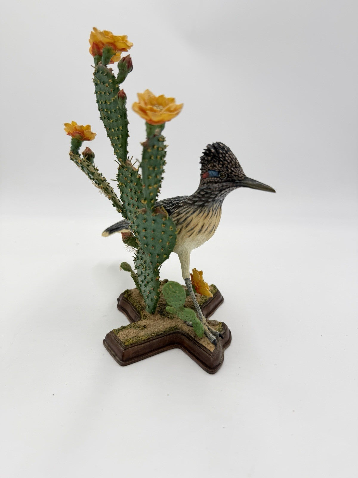 Rare Danbury Mint Texas Spirit Roadrunner Bird Figurine By Bob Guge 7.5”Hx8.5”L