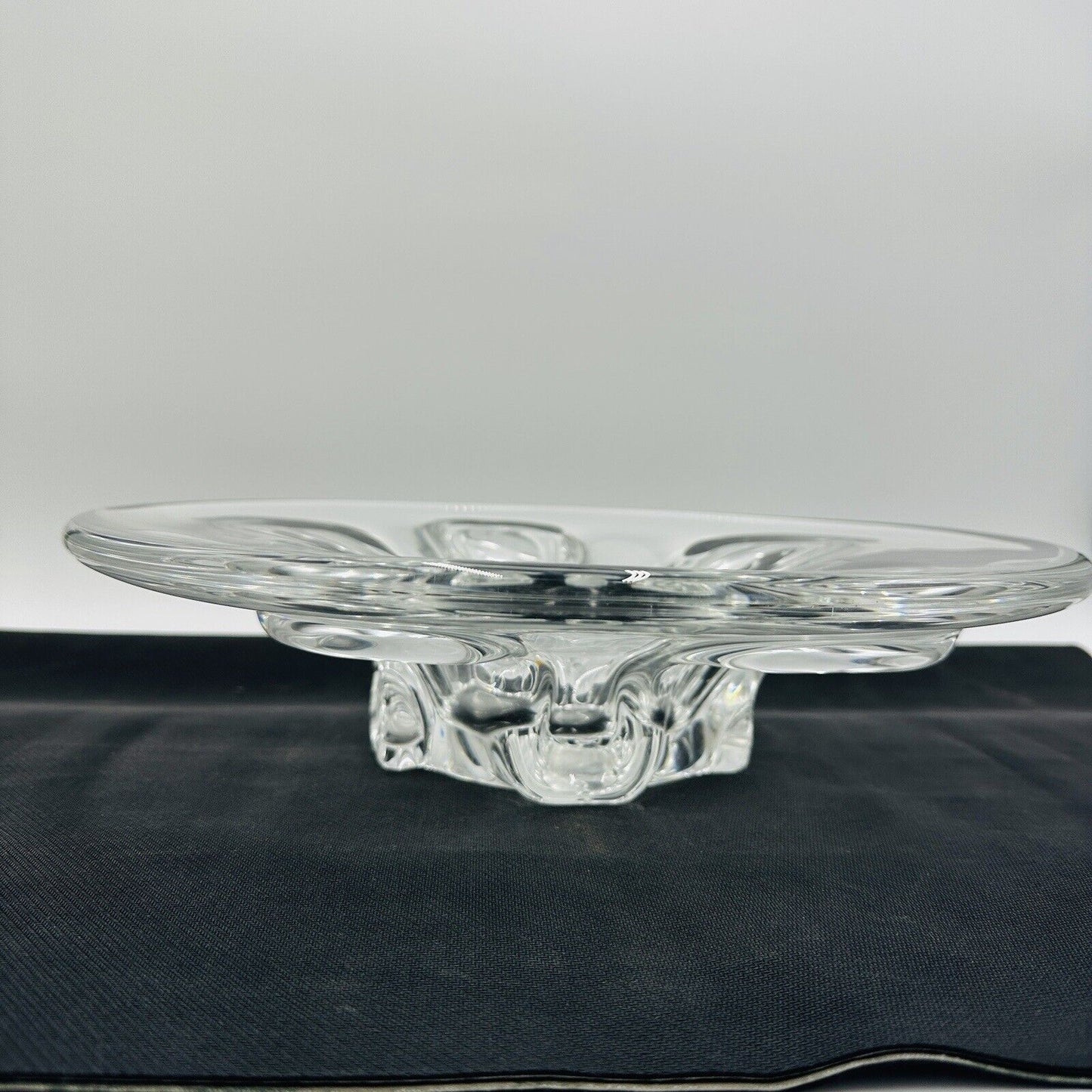 Severes Crystal Centerpiece France 14.5in Wide Large Vintage Fruitbowl Serveware