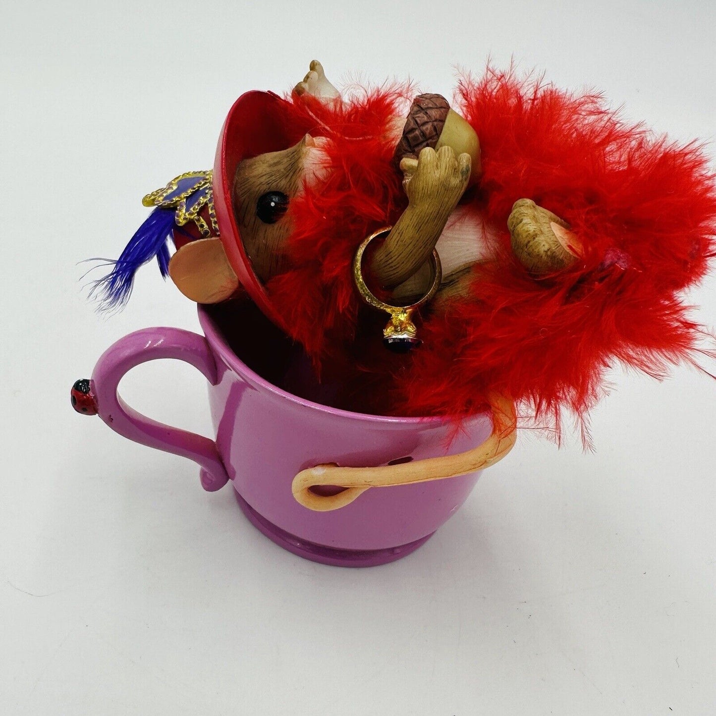 Charming Tails Figurine You're Pref-Tea Sweet Pink Teacup 2006 Home Decor Mice