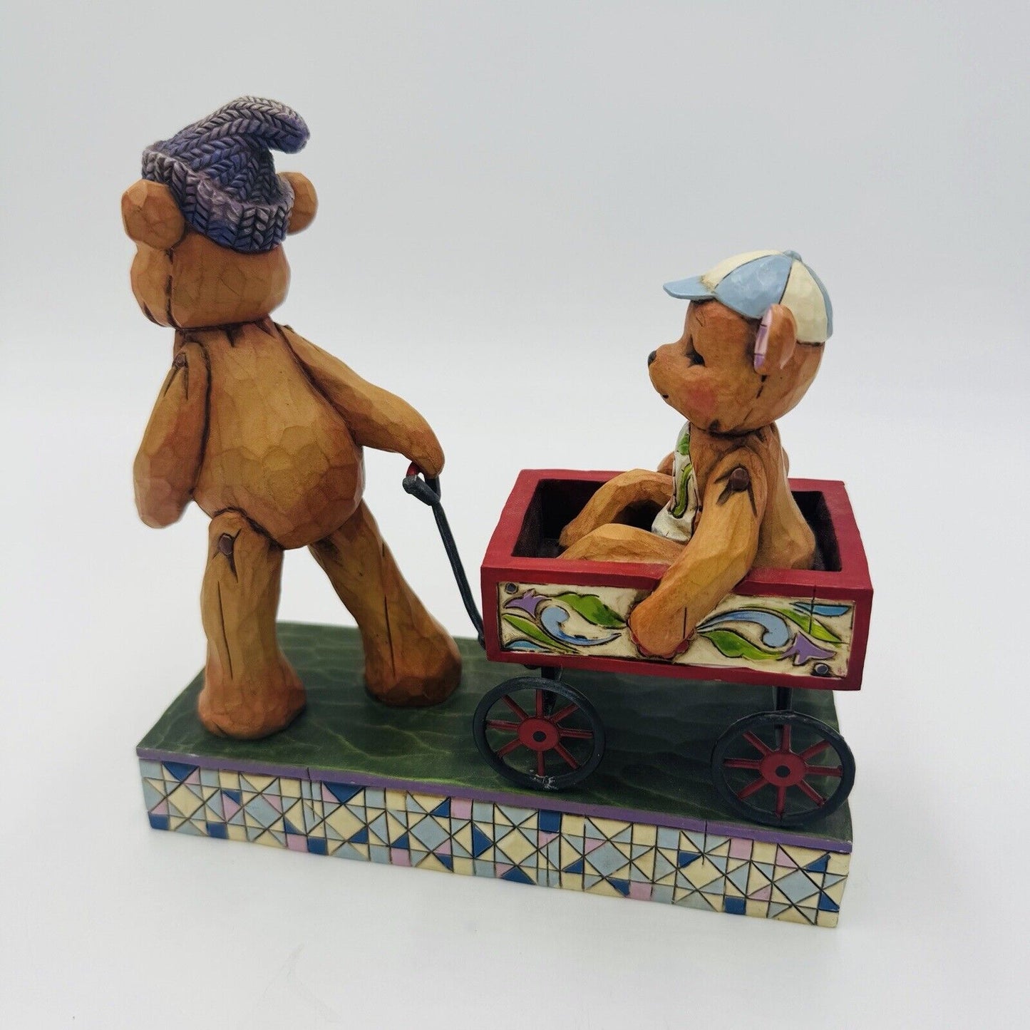 Jim Shore Heartwood Creek Bears Figurine Pull Me Now And I'll Pull U Later 2007