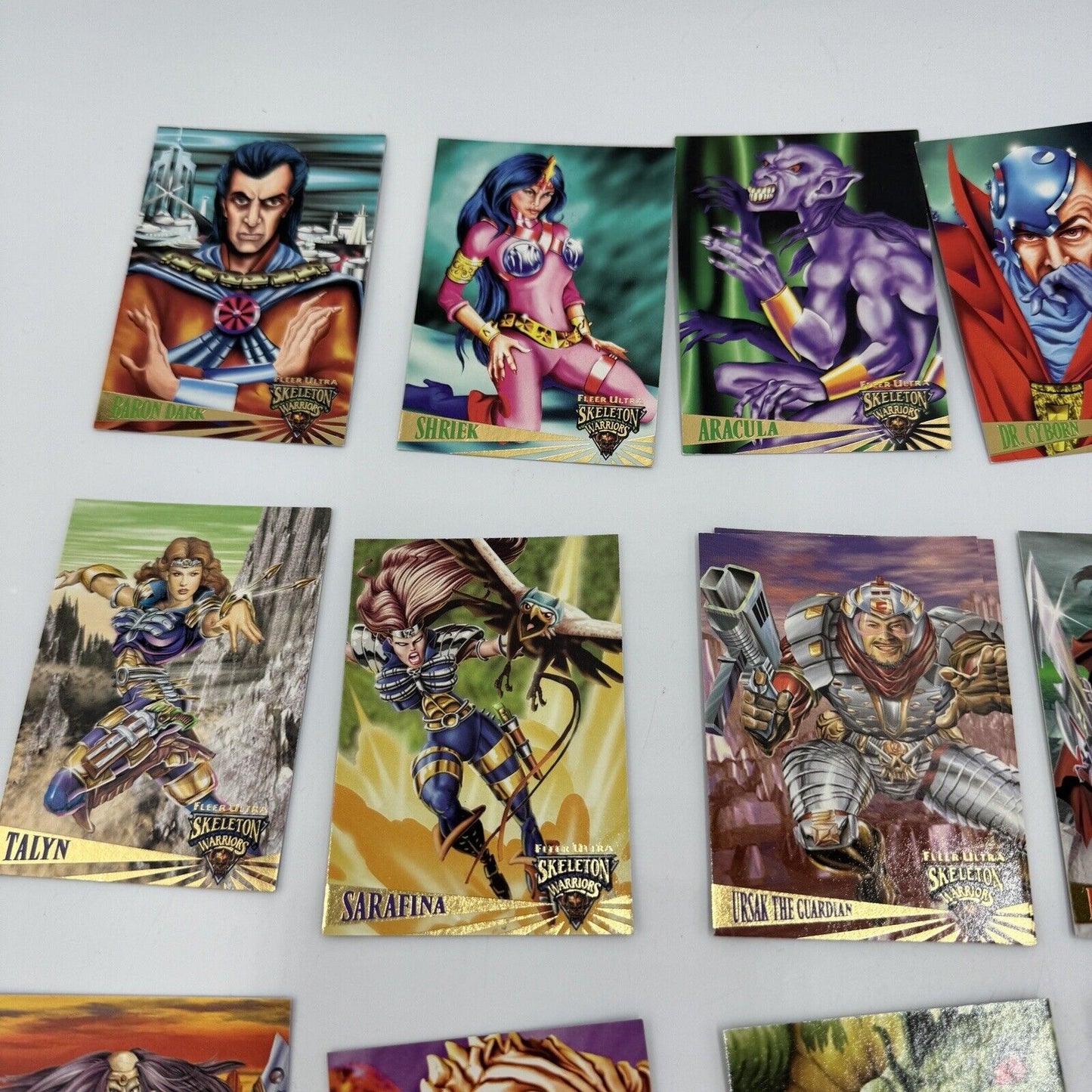 1995 Fleer Ultra SKELETON WARRIORS 100 Card Set Vintage Landmark Entertainment